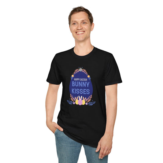 Easter Bunny Kisses T Shirt Unisex Gildan Softstyle Tee With Easter Signature Prints Design