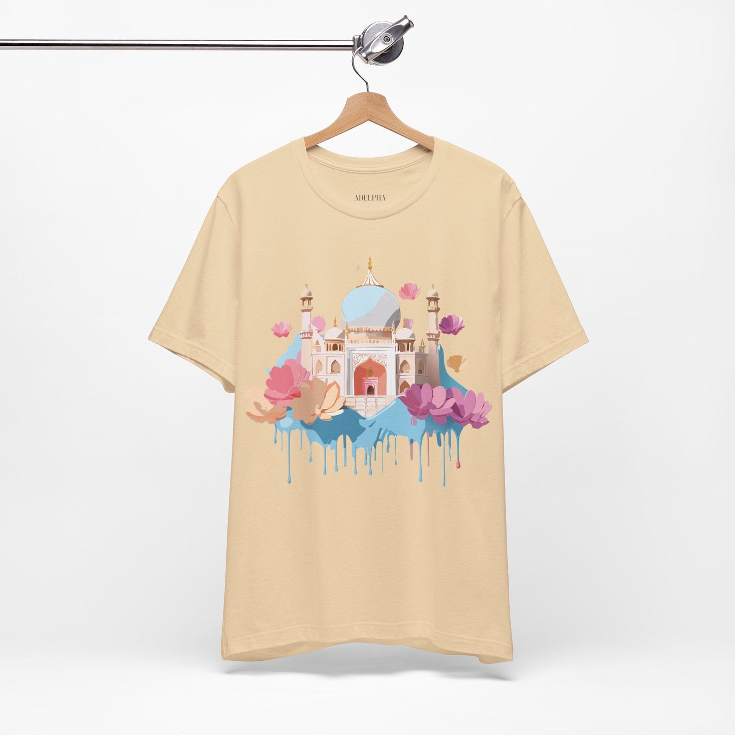 Tourist Shirt Taj Mahal Graphic Tee Unisex Short Sleeve Art From Adelpha Vintage Inspired