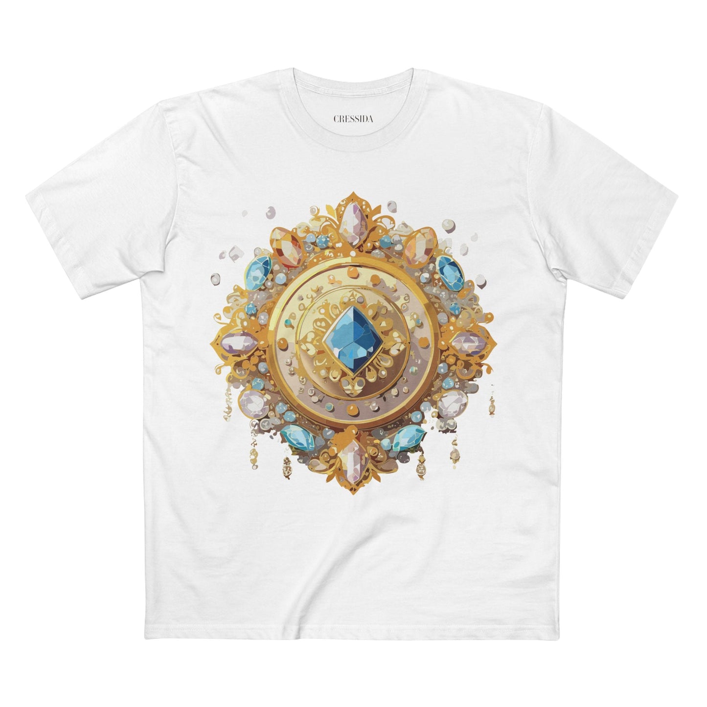 Medallion Graphic T-Shirt Unisex 100 Cotton With Gold Art Design Medal Tee 23