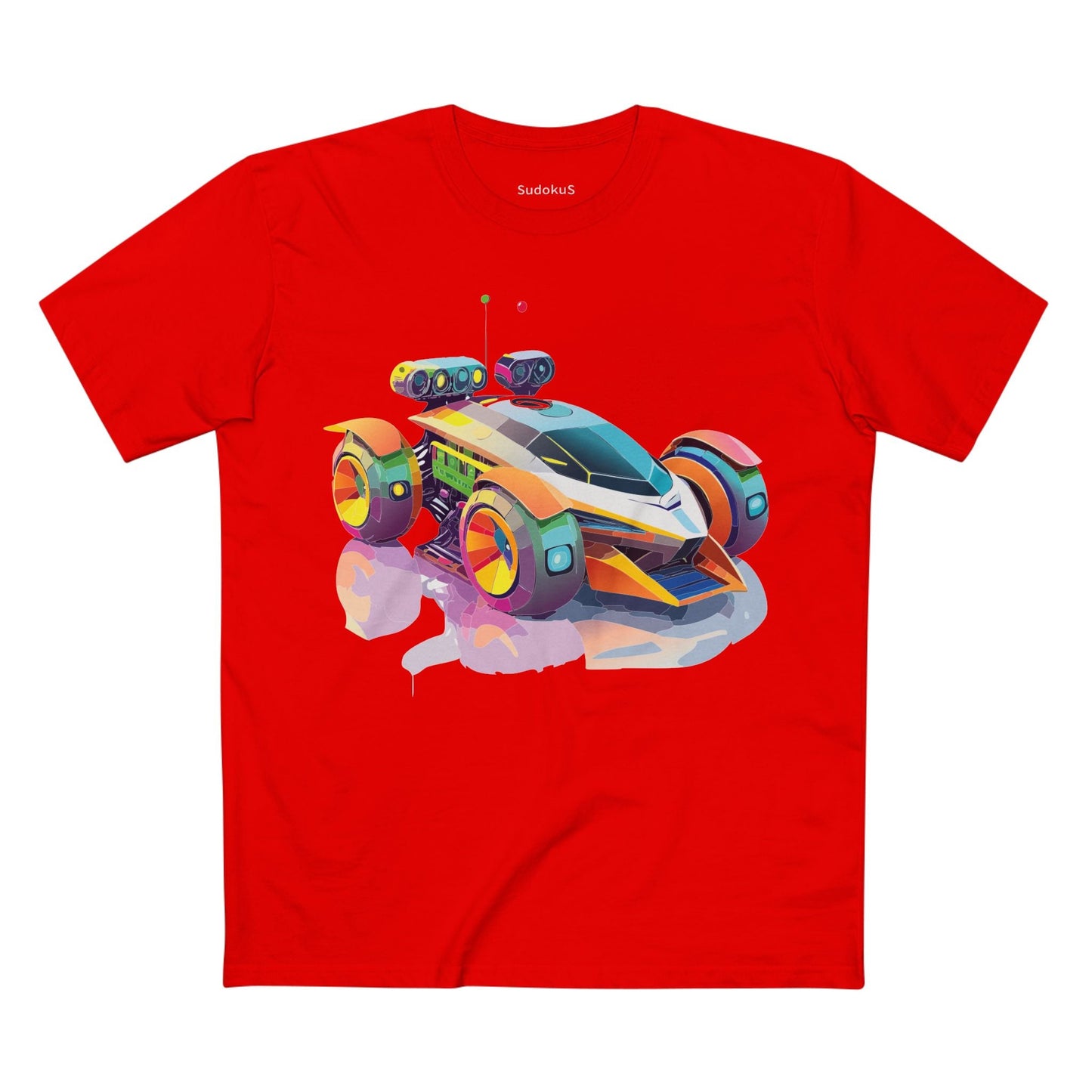 Car Graphic Unisex 100 Cotton Staple Tee 26