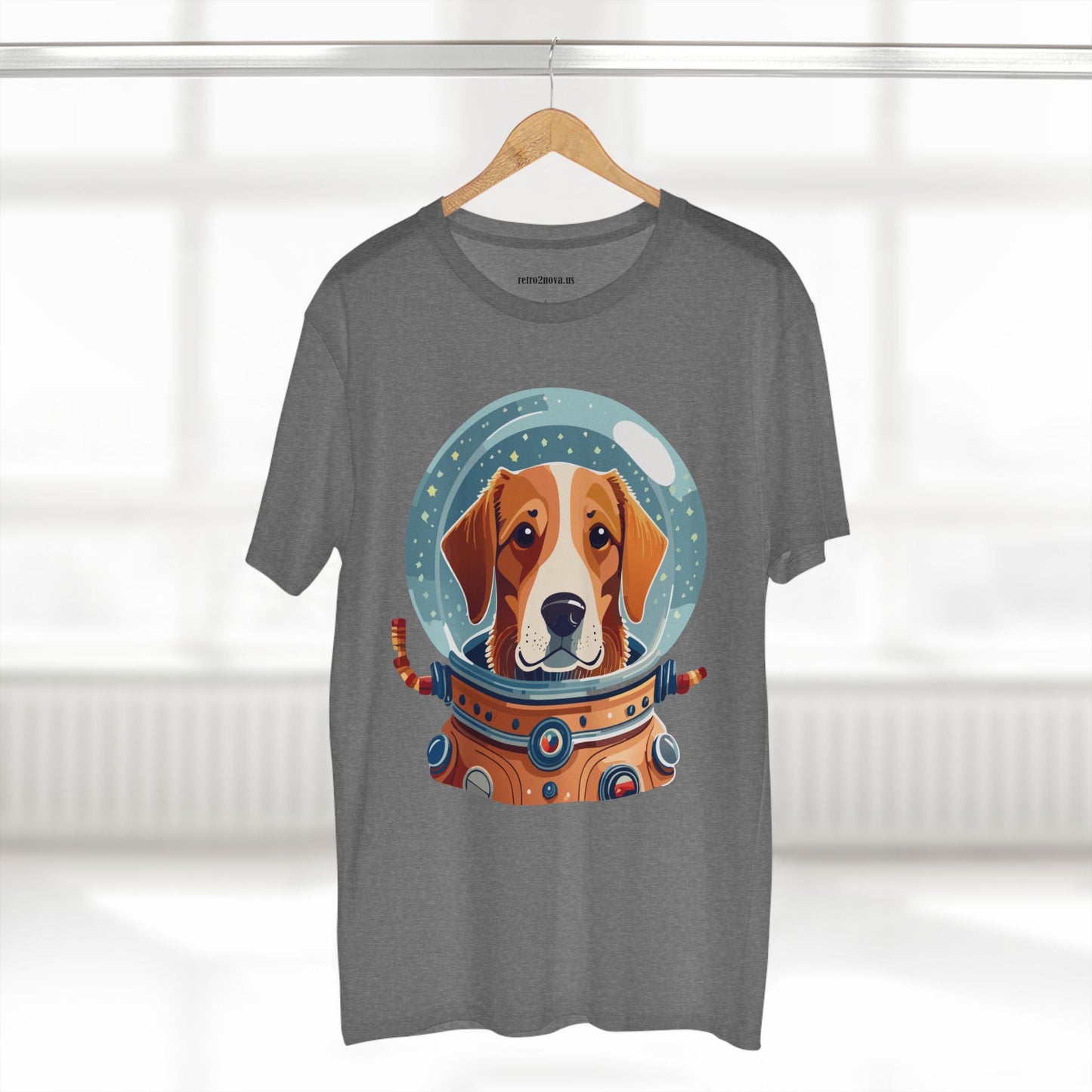 Unisex Dog Art Shirt Premium Cotton Tee With Original Animal Design From Retro2Nova Art Collection For Everyday Comfort