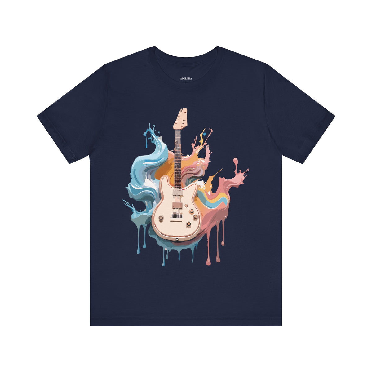 Music Graphic Unisex Cotton Bella+Canvas Tee with Art Design m119