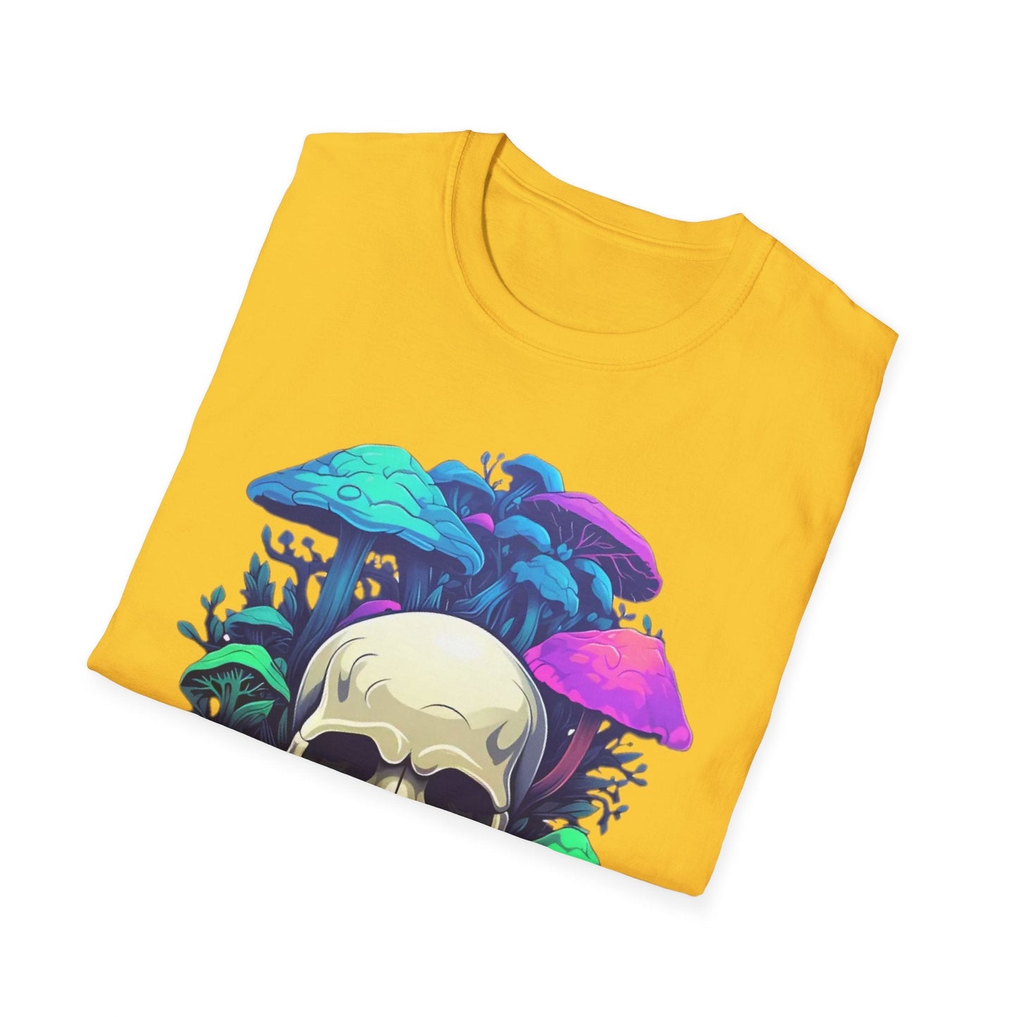 Unisex Skull Tee Shirt Short Sleeve Skeleton Design Gildan Softstyle Cotton Tee Shirt