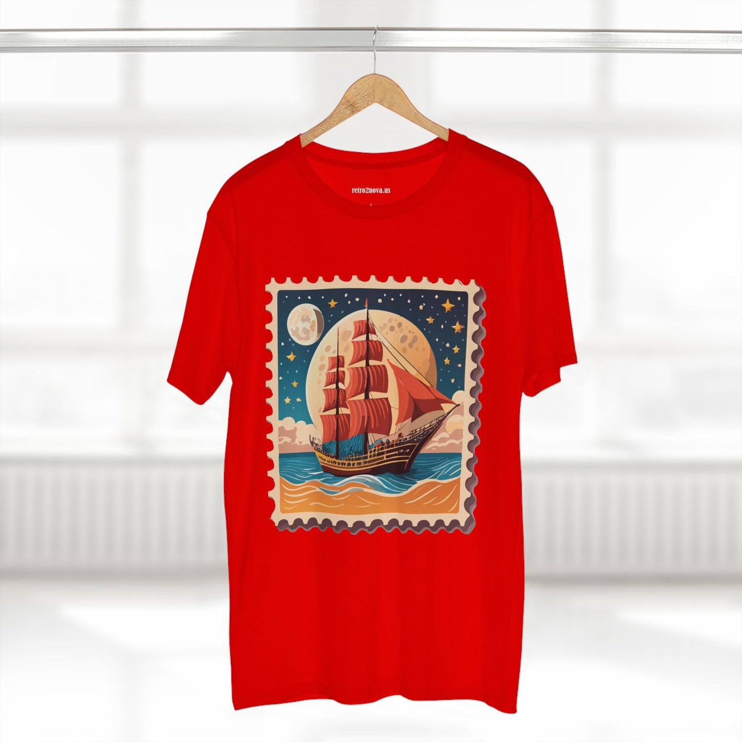 Stamp Shirt Postage Stamp Tee Unisex Premium Cotton Original Art Design By Retro2Nova