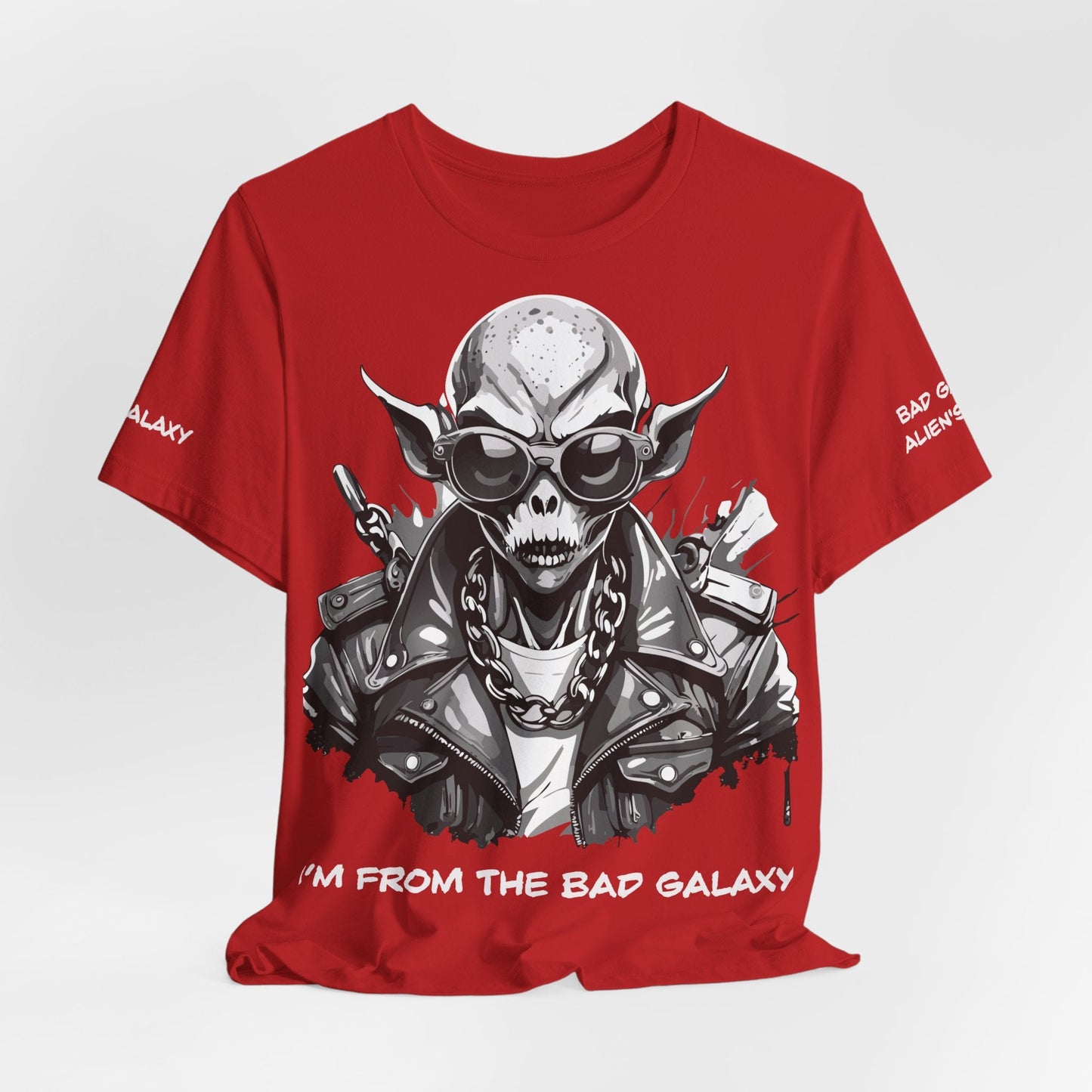 Alien Tee Shirt From Bad Galaxy Made To Order Free Shipping 100 Percent Cotton Eco Friendly In USA
