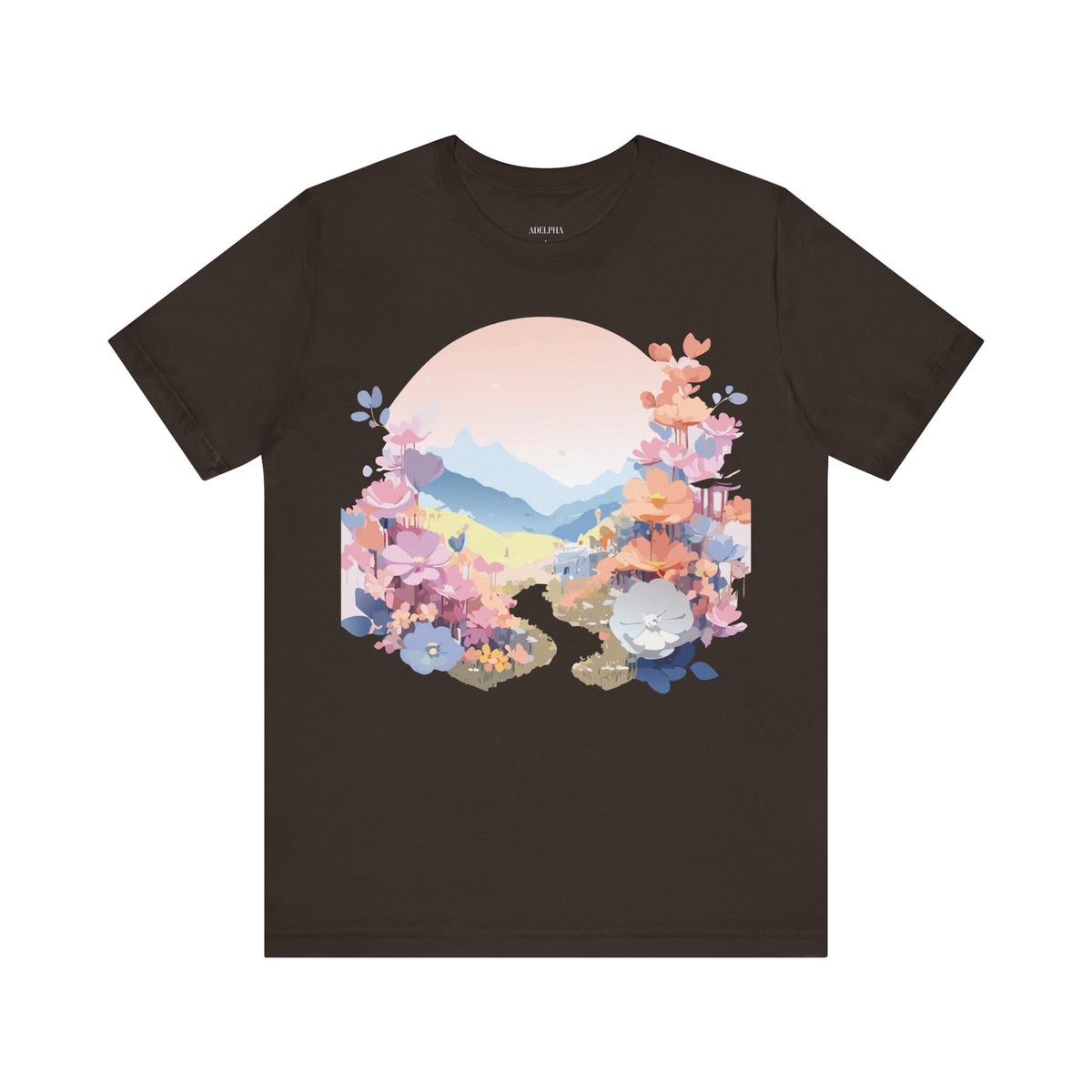 Floral Graphic Tee Shirt - Bella+Canvas Unisex 100 Cotton 43
