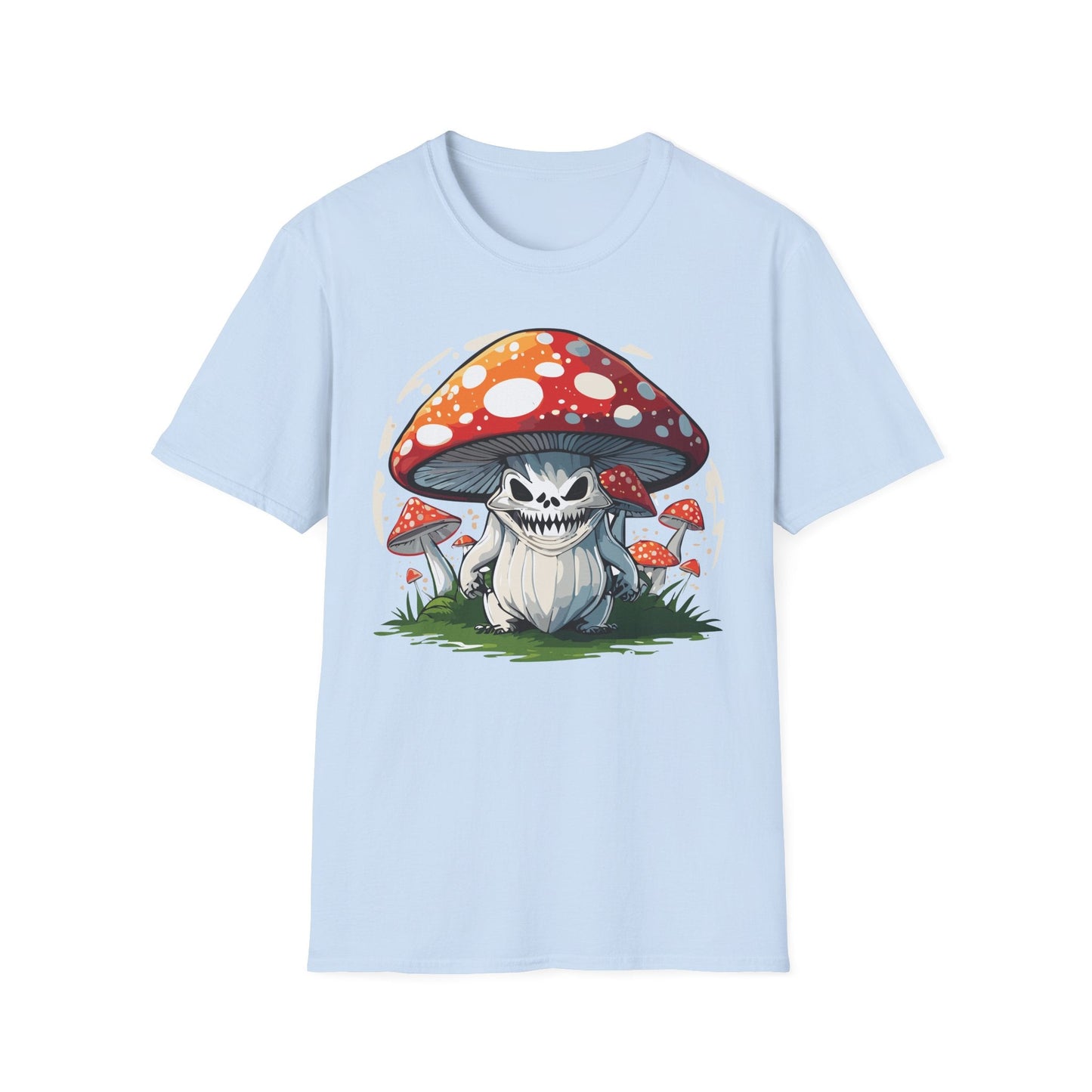 Mashroom Tee Shirt Unisex Softstyle 64000 100 Percent Ring Spun Cotton Funny Mashroom Fungus Design