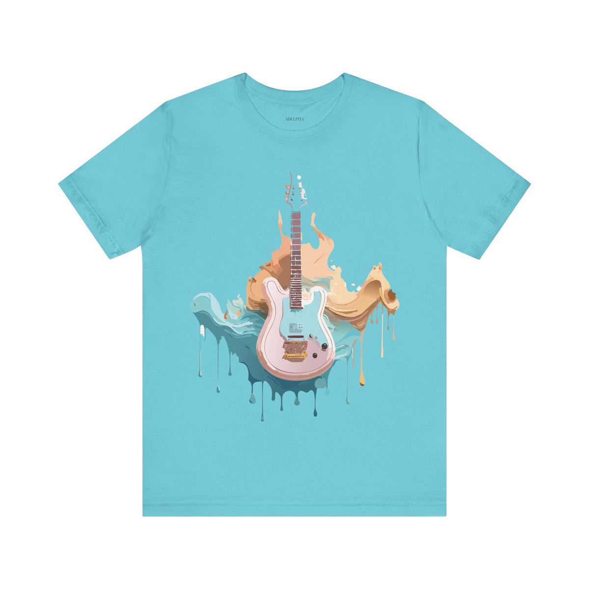 Music Graphic Unisex Cotton Bella+Canvas Tee with Art Design m134