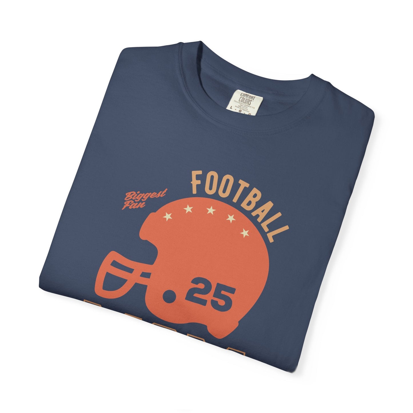 Football Mom T-shirt Mother's Day Mama Tee Unisex Comfort Colors Garment-Dyed Cotton h43