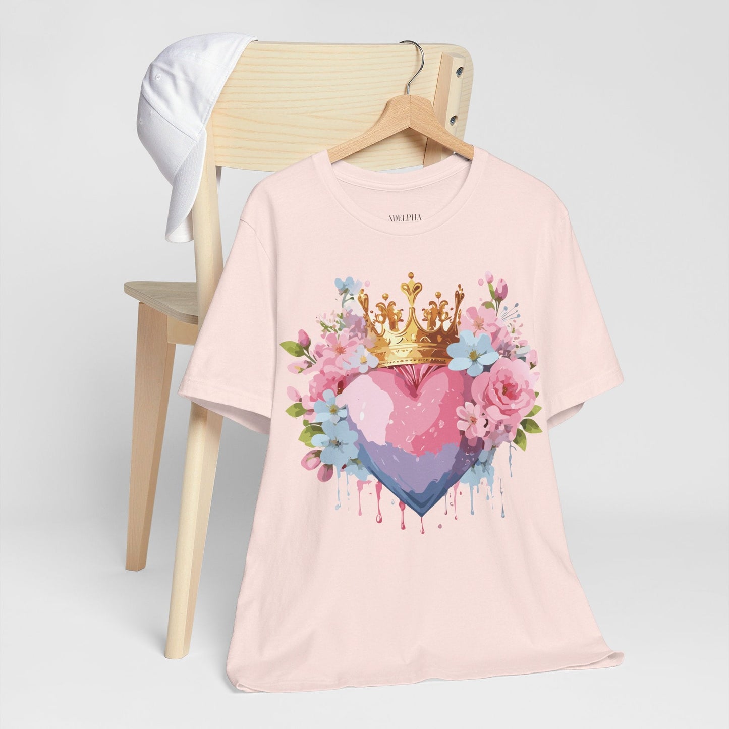 Valentine Graphic Tee Unisex Jersey Short Sleeve Adelpha Vintage Inspired Artwork