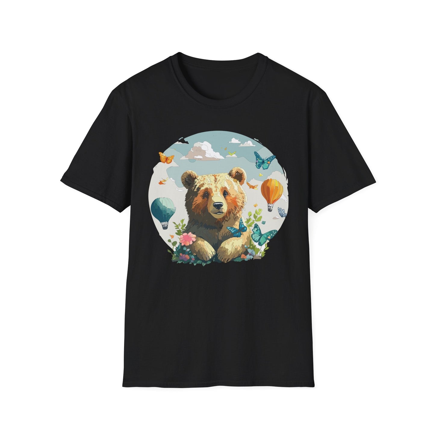 Bear T Shirt Unisex Teddy Bear Tee Softstyle 64000 Breathable Everyday Wear For All Ages