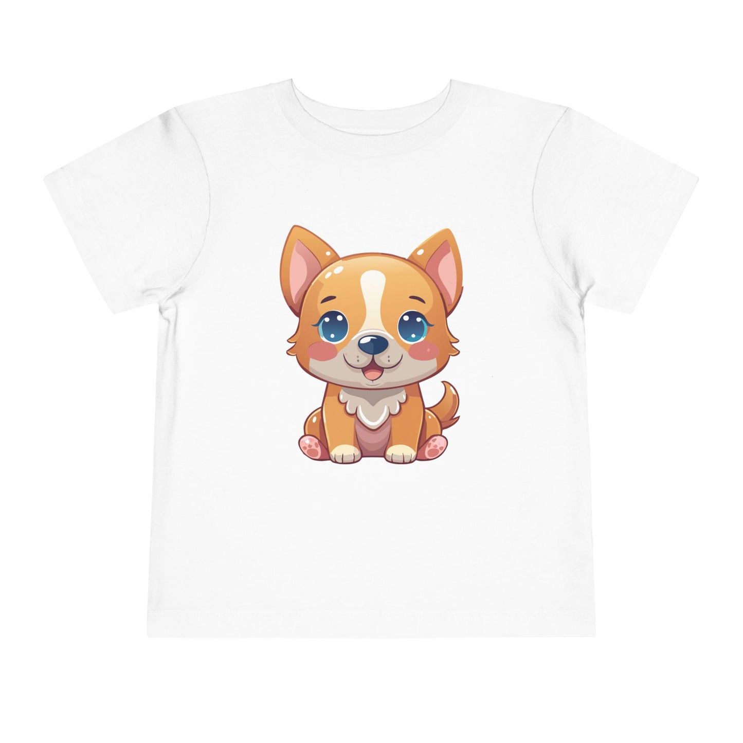 Bonita camiseta de manga corta para niños pequeños con diseño de cachorro: regalo adorable para amantes de las mascotas (2 a 5 años)