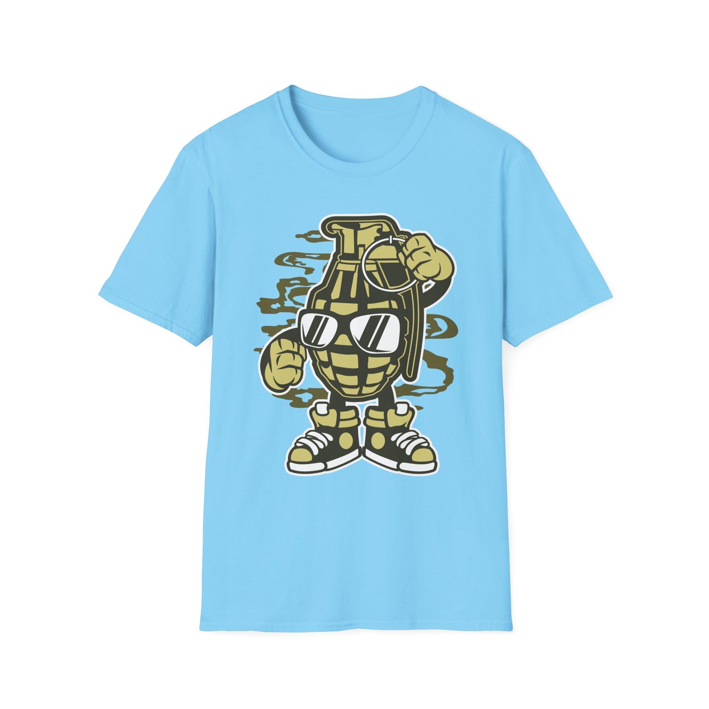 Unisex Cotton T-Shirt with Cartoon Graphic Design