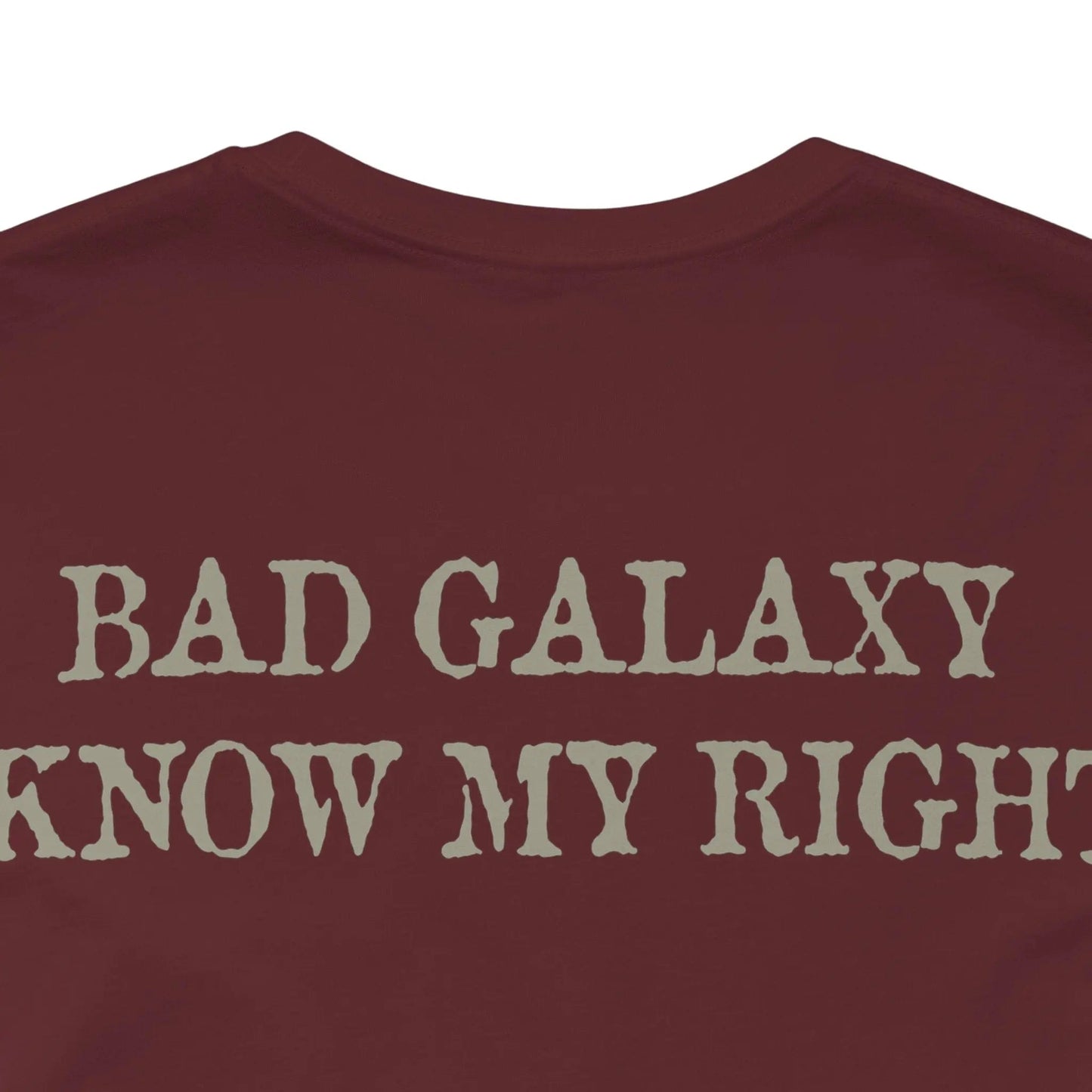 Bad Galaxy Skull T Shirt Made In USA 100 Percent Cotton Eco Friendly Inks Durable Stitching