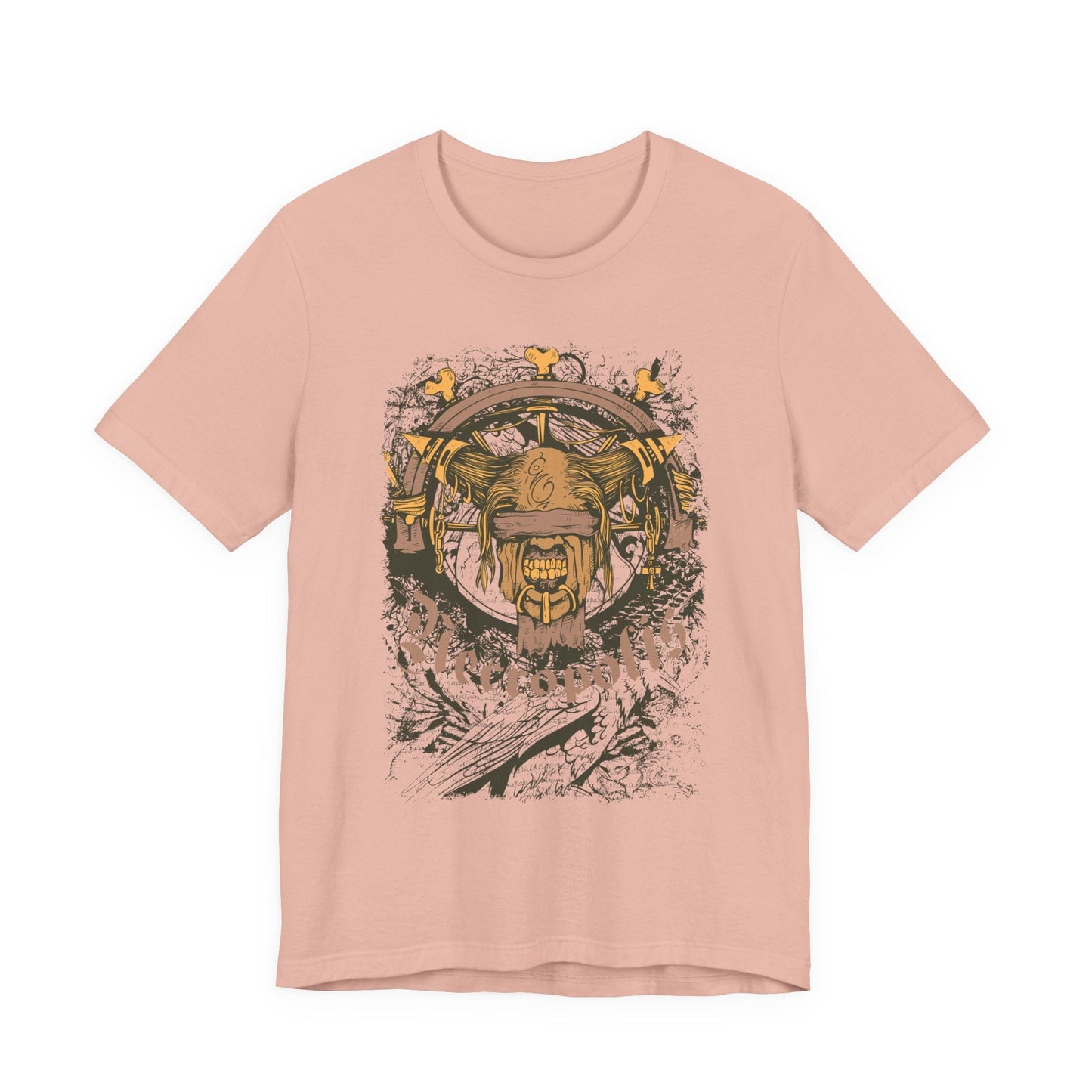 Skull Nordic Warrior Graphic Unisex Cotton T-Shirt r12