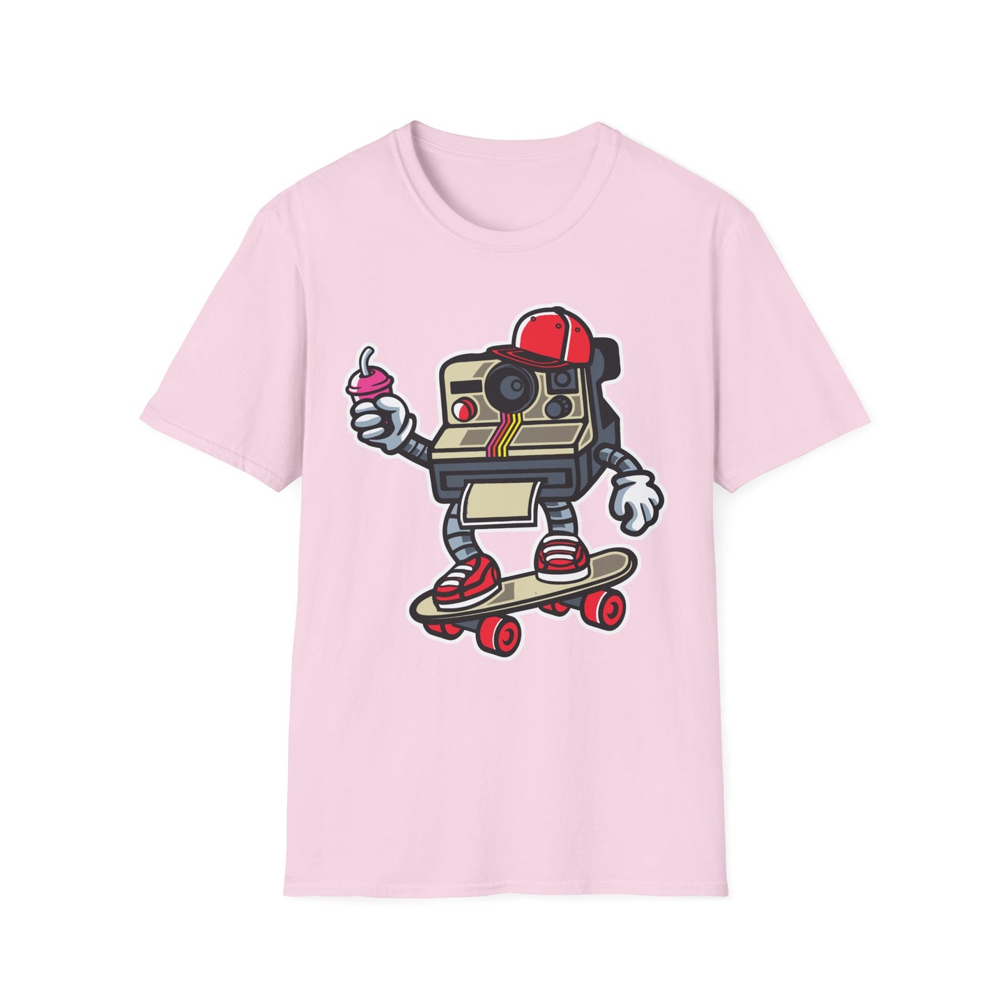 Unisex Cotton T-Shirt with Cartoon Graphic Design