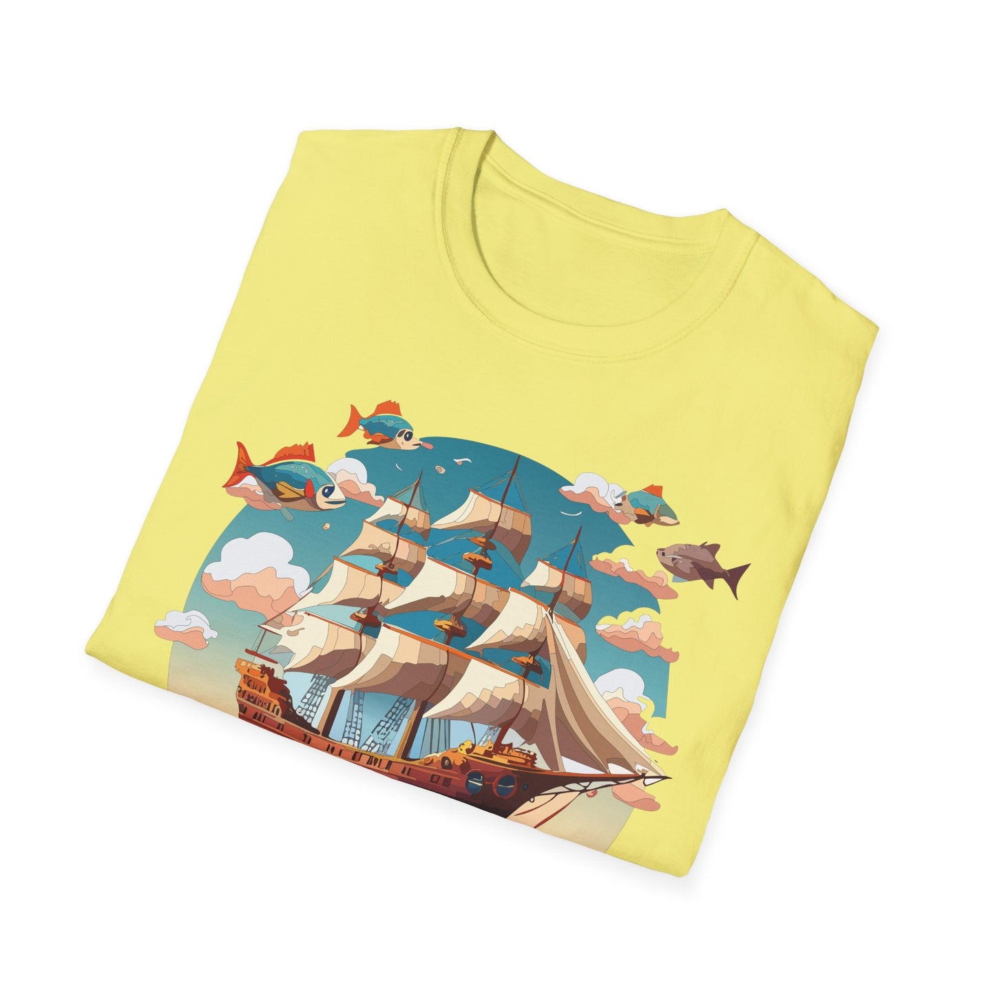 Unisex Ship T Shirts Frigate Vessel Tee By Gildan 64000 Softstyle 100 Percent Ring Spun Cotton
