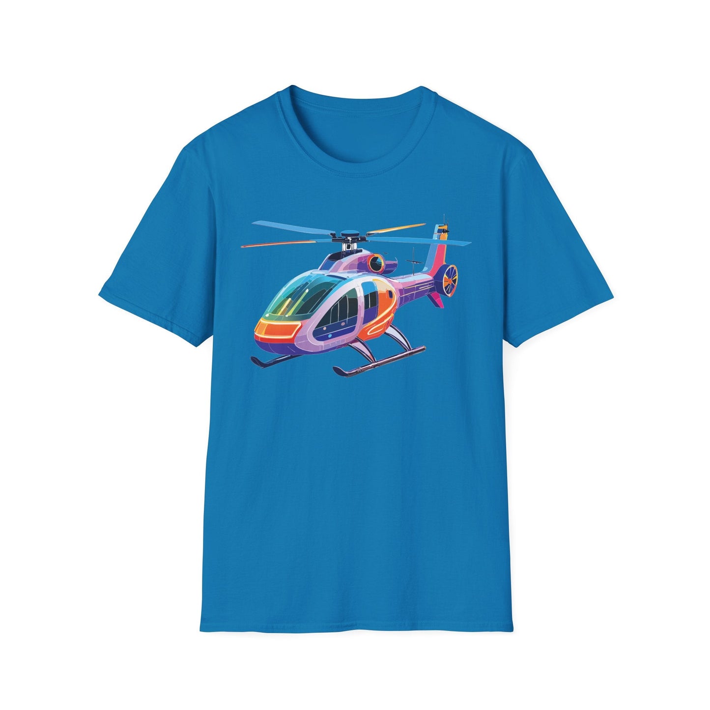 Chopper Helicopter Shirt Unisex T Shirt Softstyle 64000 100 Percent Ring Spun Cotton