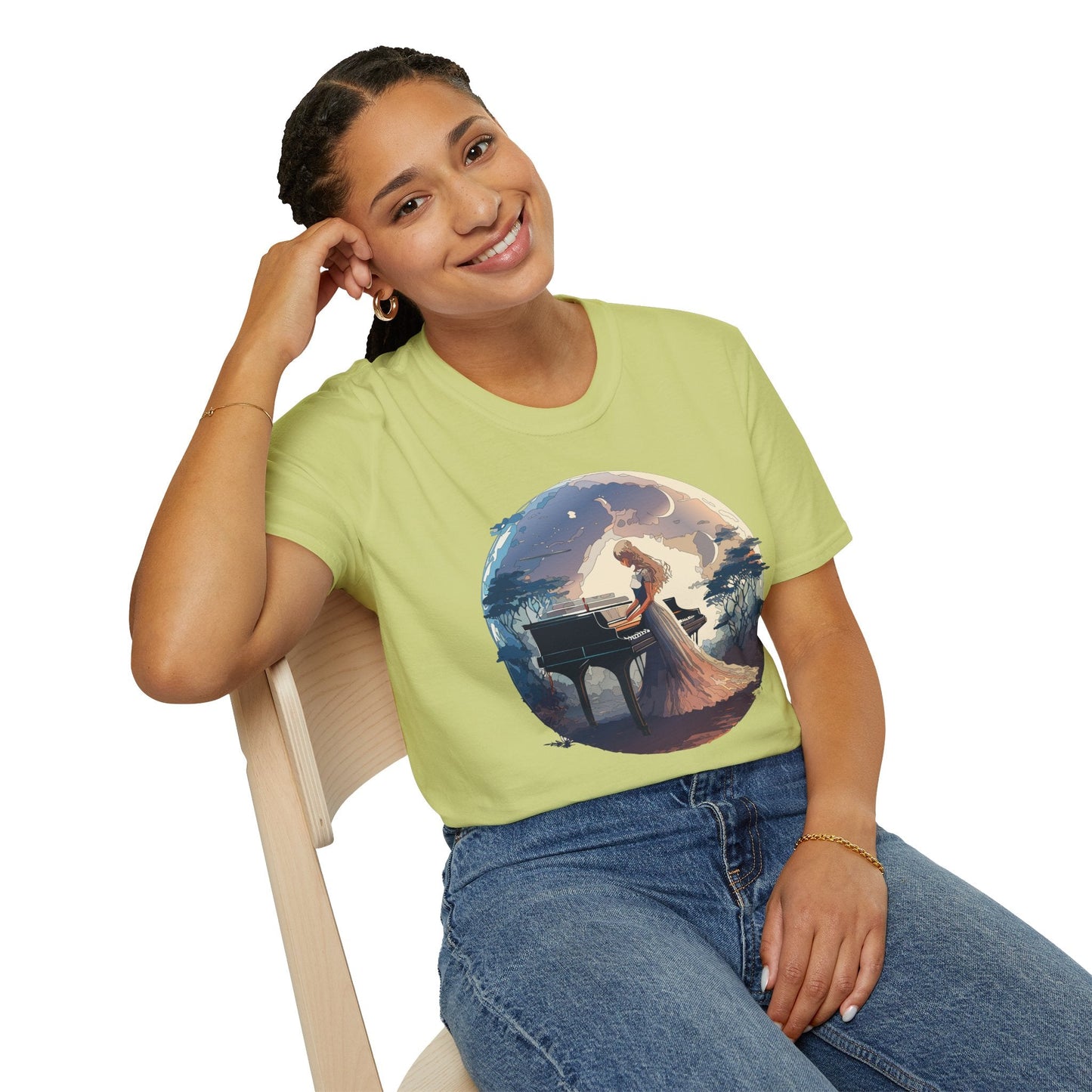 Womens Graphic T Shirts Art Design Shirt Unisex Softstyle Gildan 64000 Short Sleeve