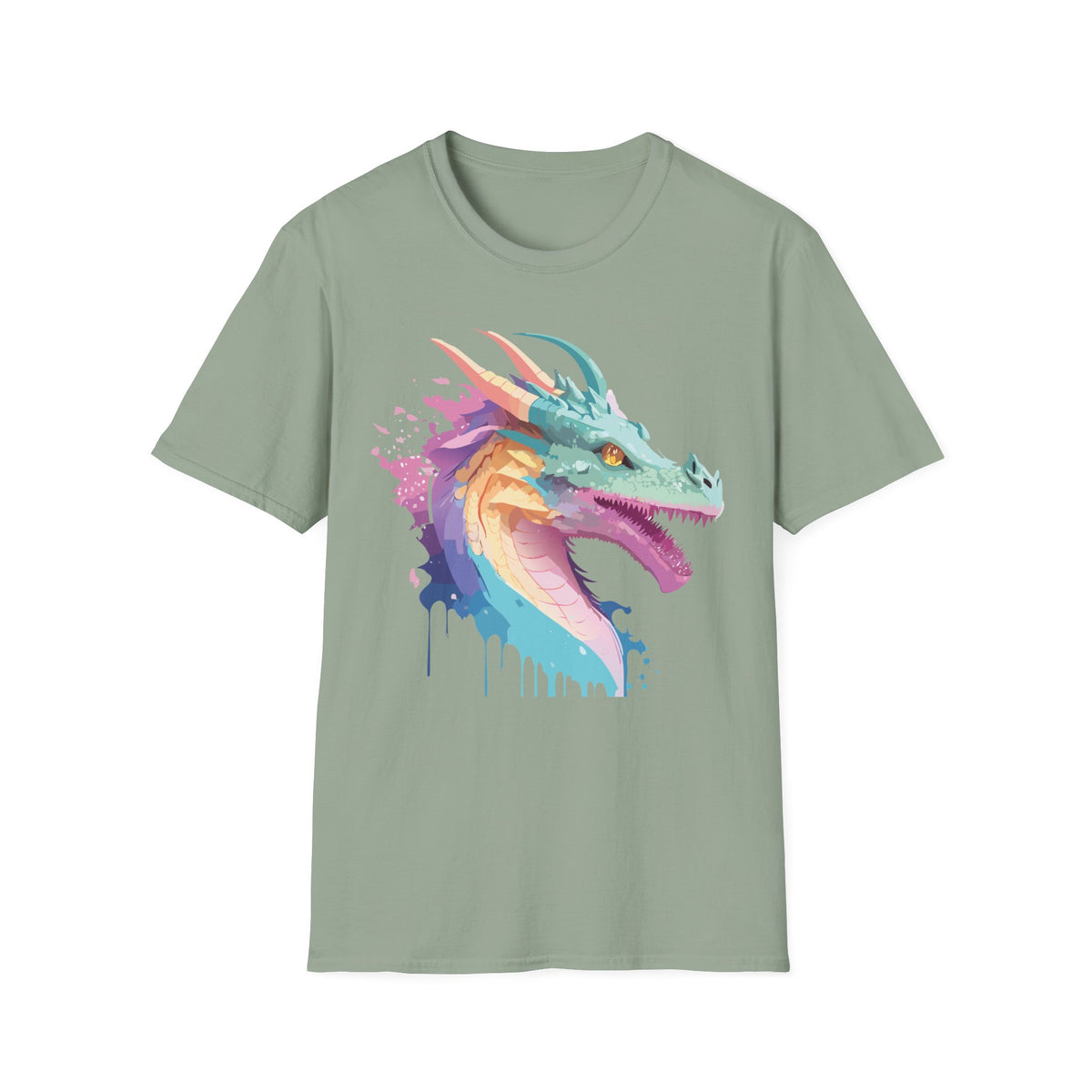 Dragon Graphic Tee Gildan Unisex 100 Cotton Tee Shirt with Animals m10