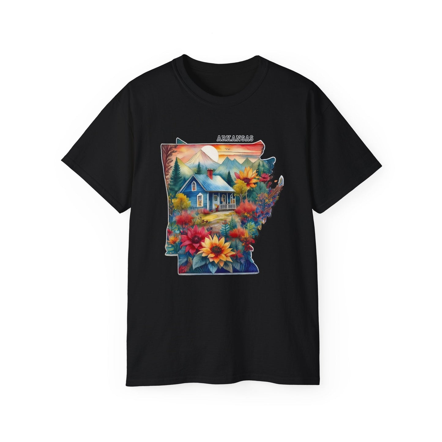 Arkansas Graphic Unisex Cotton T‑Shirt 2