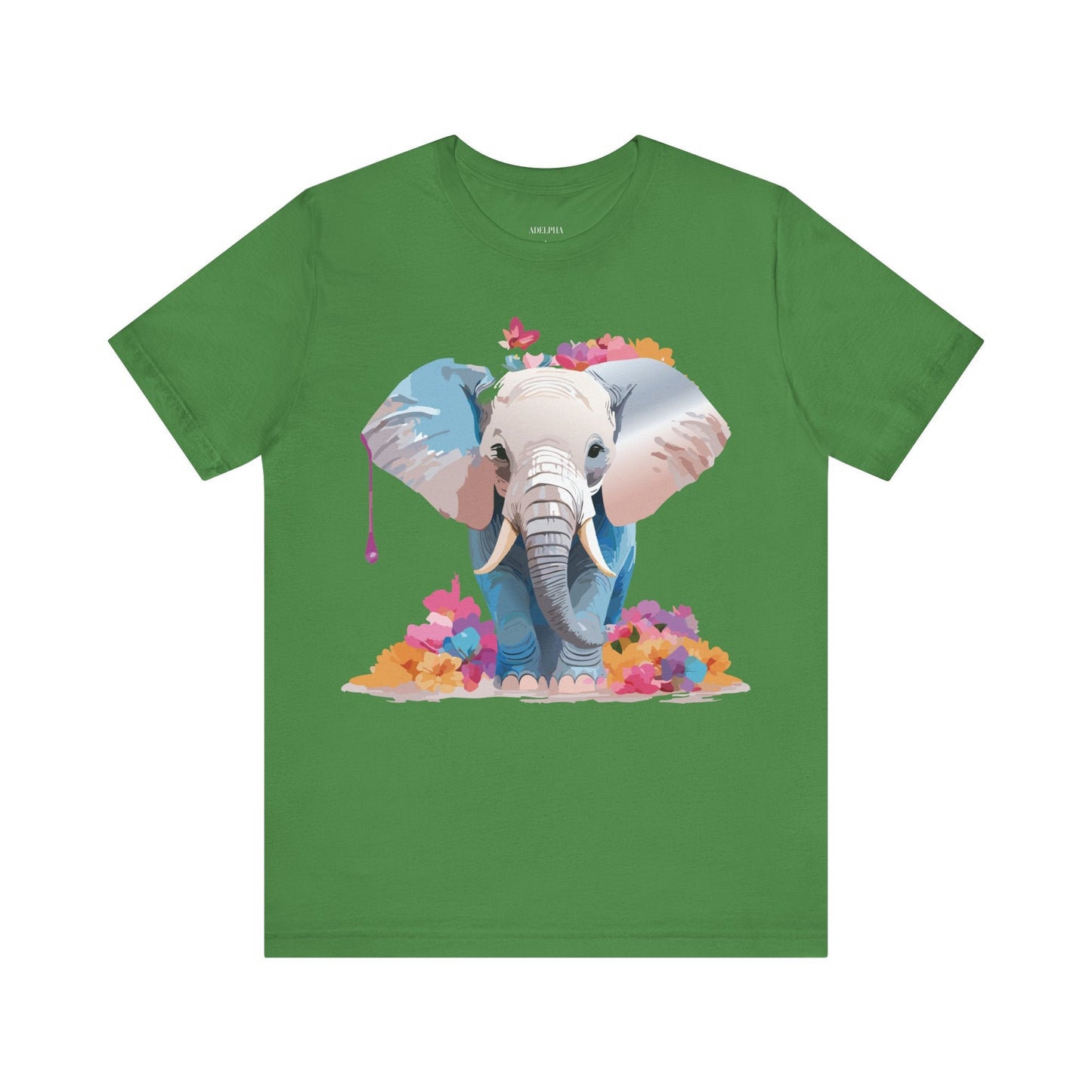 Elephant Graphic Tee Unisex Short Sleeve by Adelpha Premium Vintage Inspired Artwork