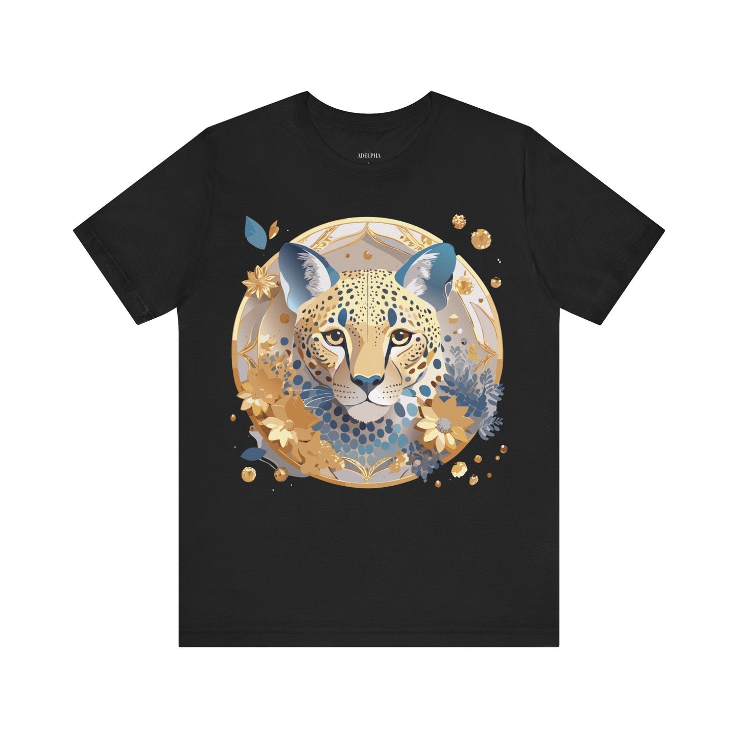 Adelpha Medallion Graphic Tee Unisex Short Sleeve Vintage Inspired Art Design Premium Cotton Jersey