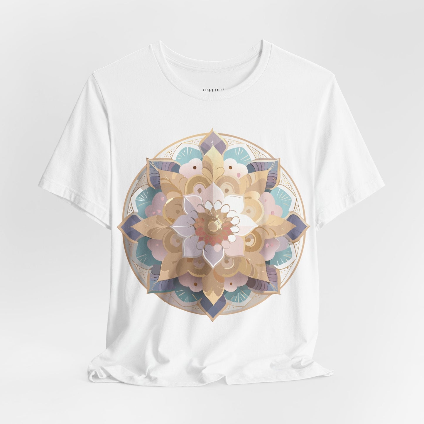 Mandala Graphic Tee Unisex Jersey Short Sleeve Adelpha Art Design Vintage Inspired Artwork