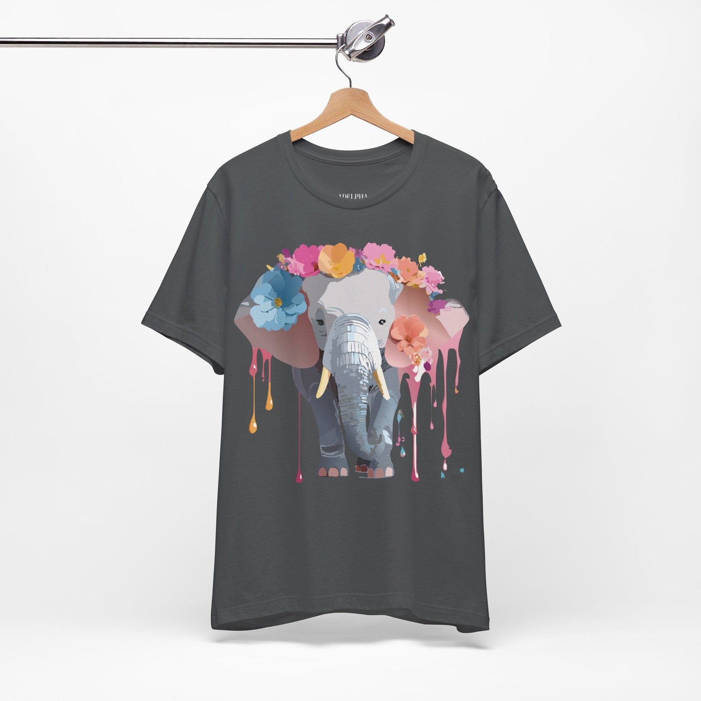 Vintage Inspired Adelpha Elephant Graphic T Shirt Unisex Short Sleeve Premium Artwork