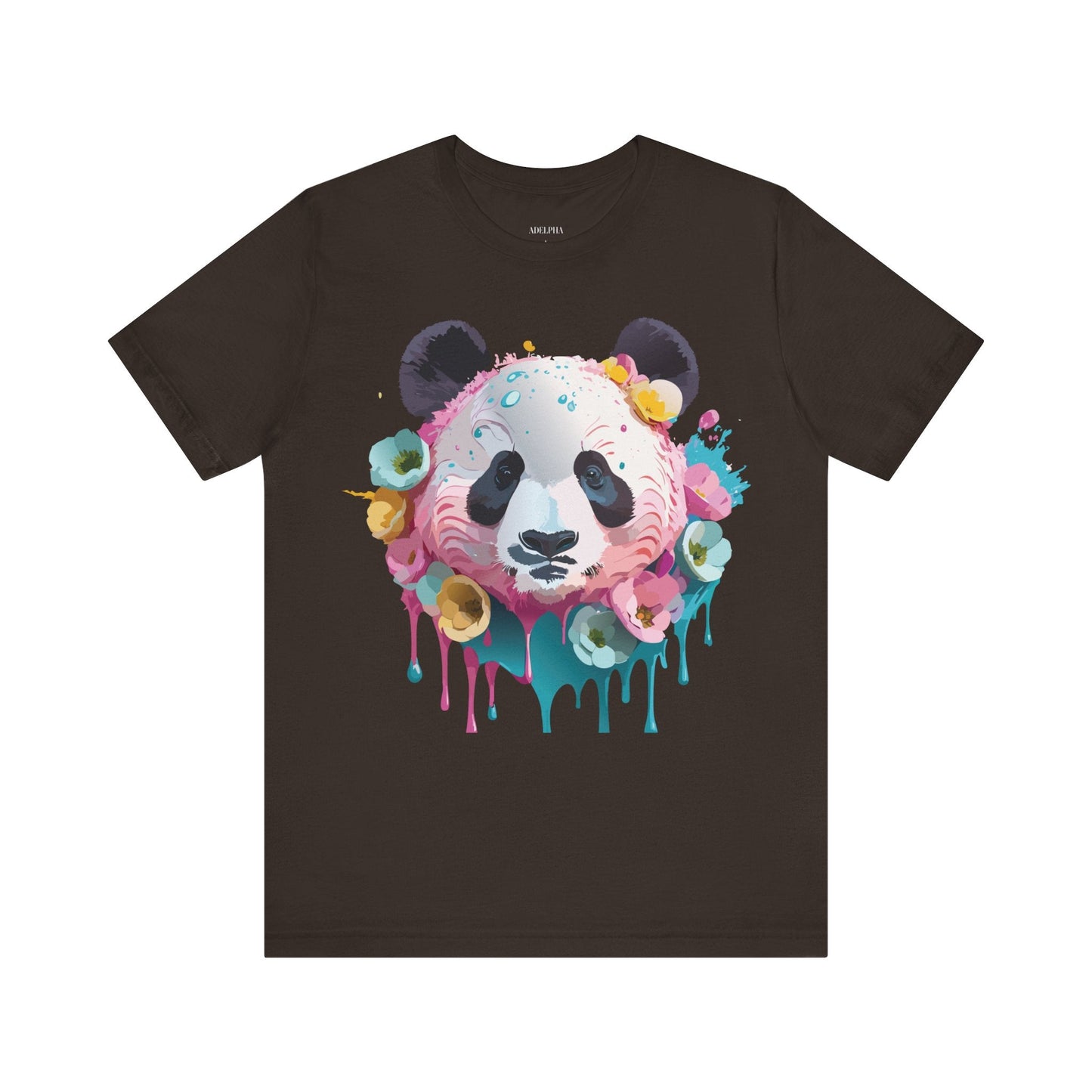 Panda Graphic Unisex 100 Cotton Vintage Art with Animal T-Shirt 5