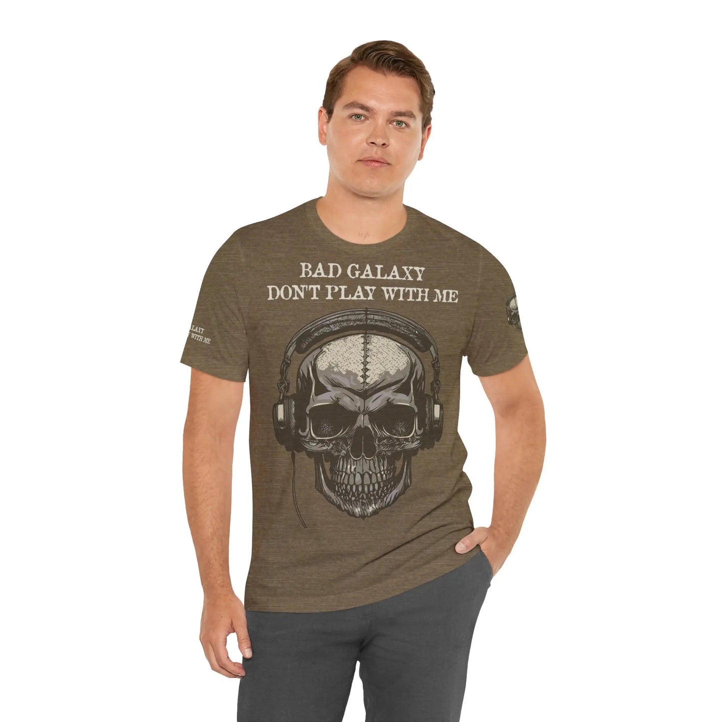 Skull T Shirt From Bad Galaxy 100 Percent Cotton Eco Friendly Made In USA With Durable Stitching