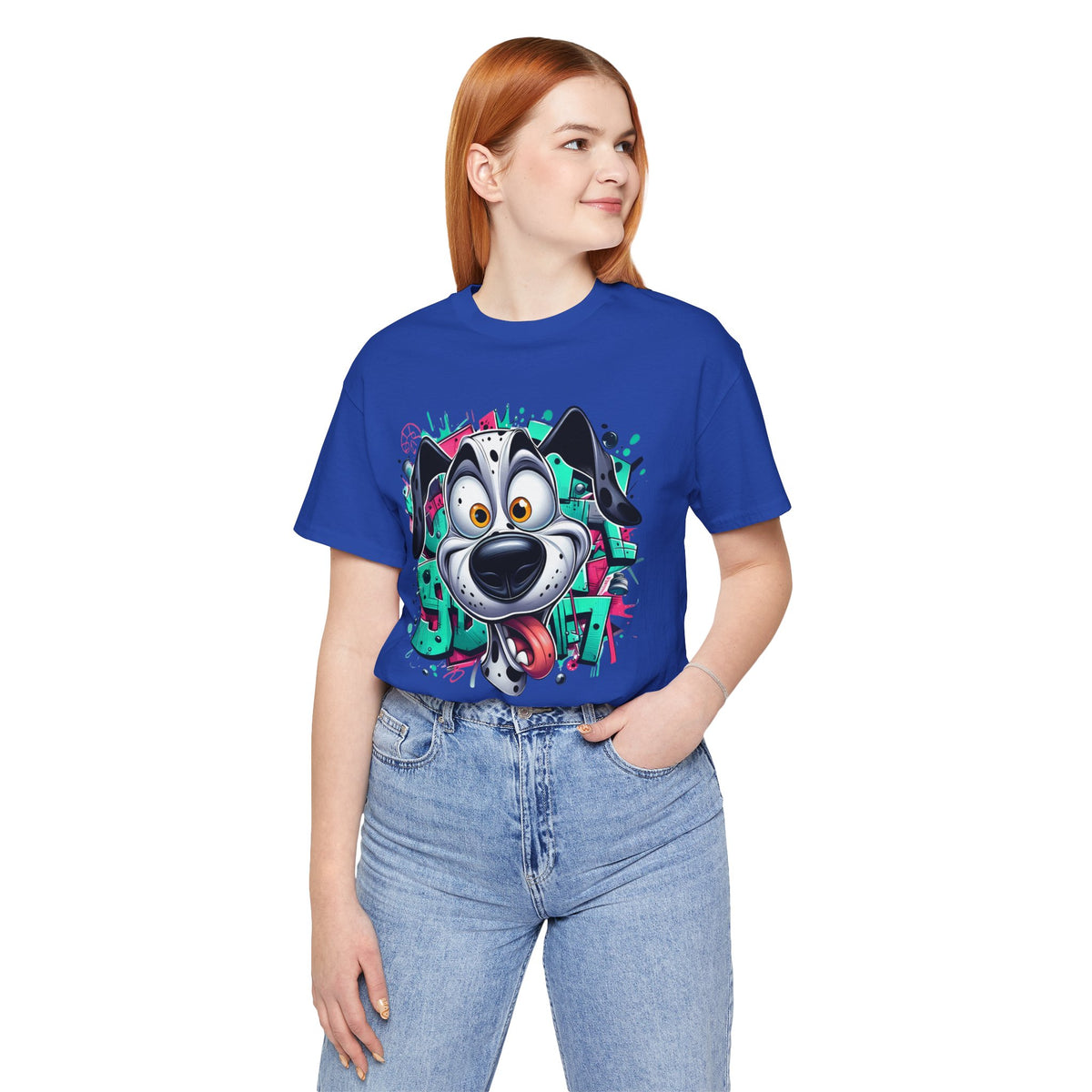 Viki Animal Tees, Dog Tee Shirt, Funny Dog T-Shirt, Art Design Top, Funny Animal T-Shirt, Graphic Tee