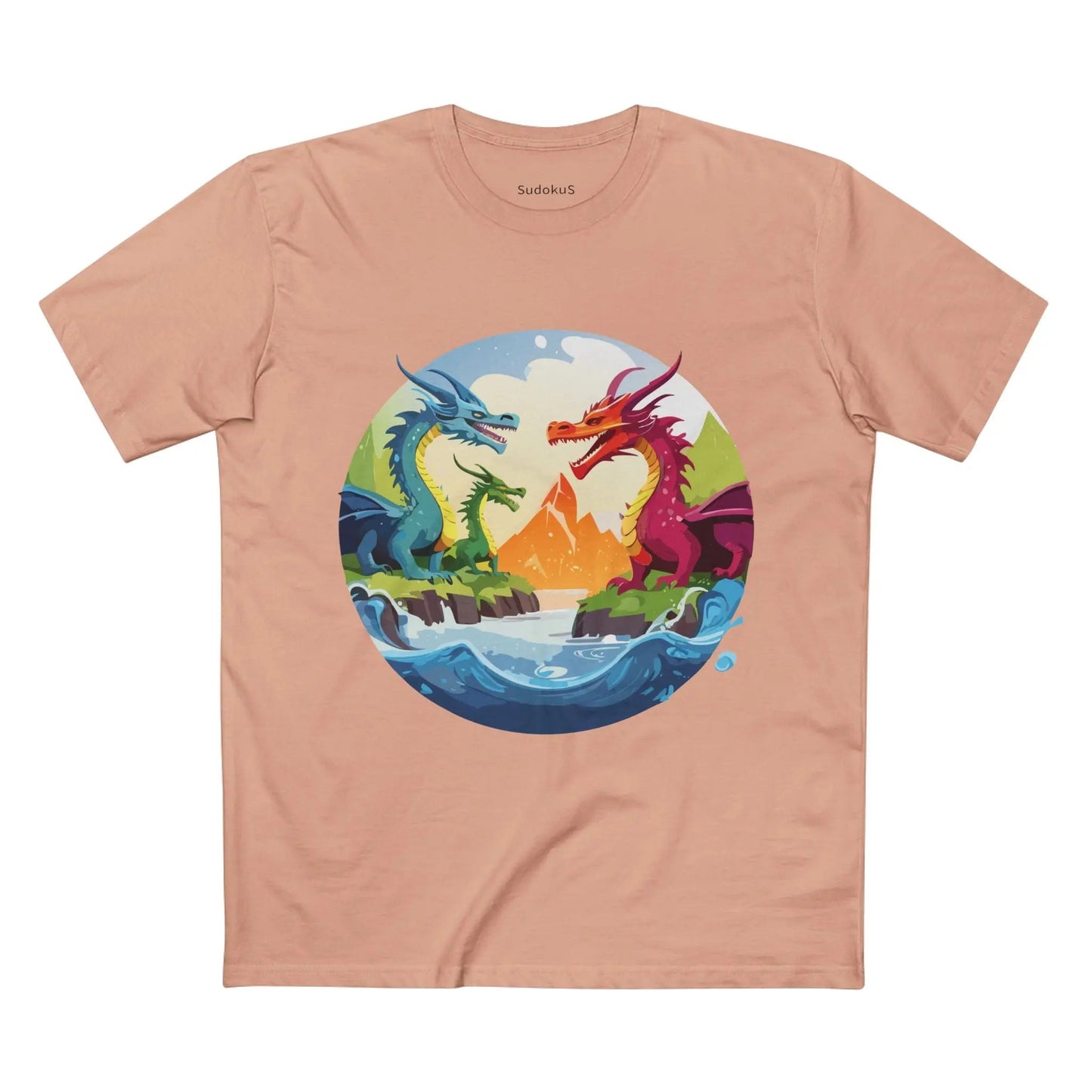 Dragon Graphic Unisex 100 Cotton Staple Tee 22