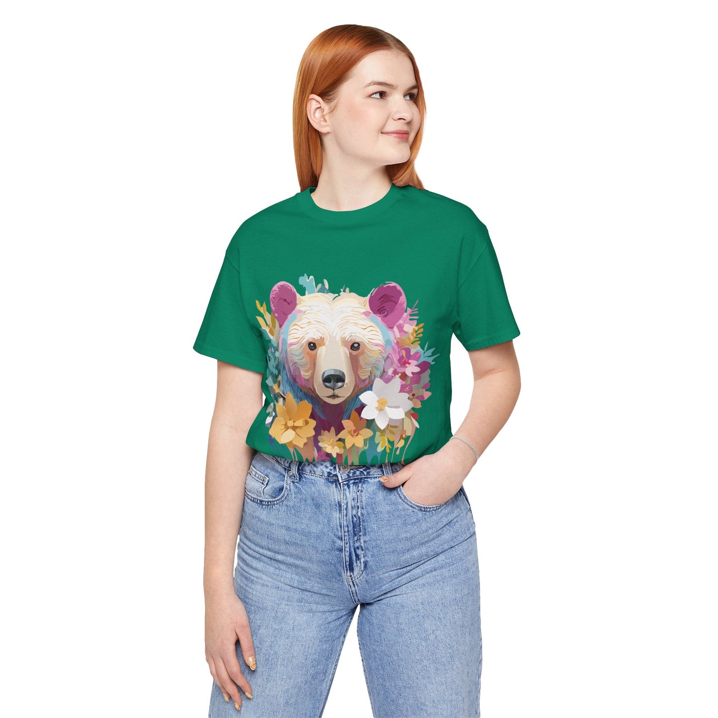 Bear Graphic Tee Unisex Vintage Inspired Artwork Adelpha Premium Collection