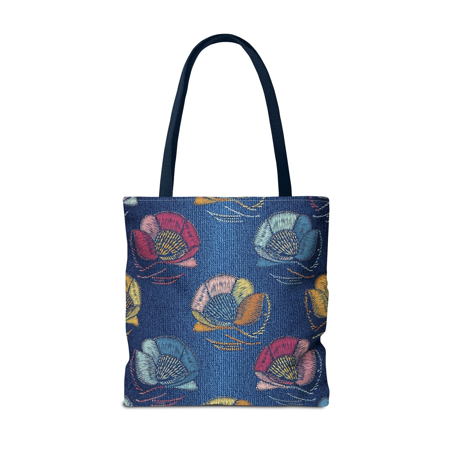 Denim Fabric Imitation Print Unisex Canvas Bag Poly Spun 3 Sizes Tote Bag 165