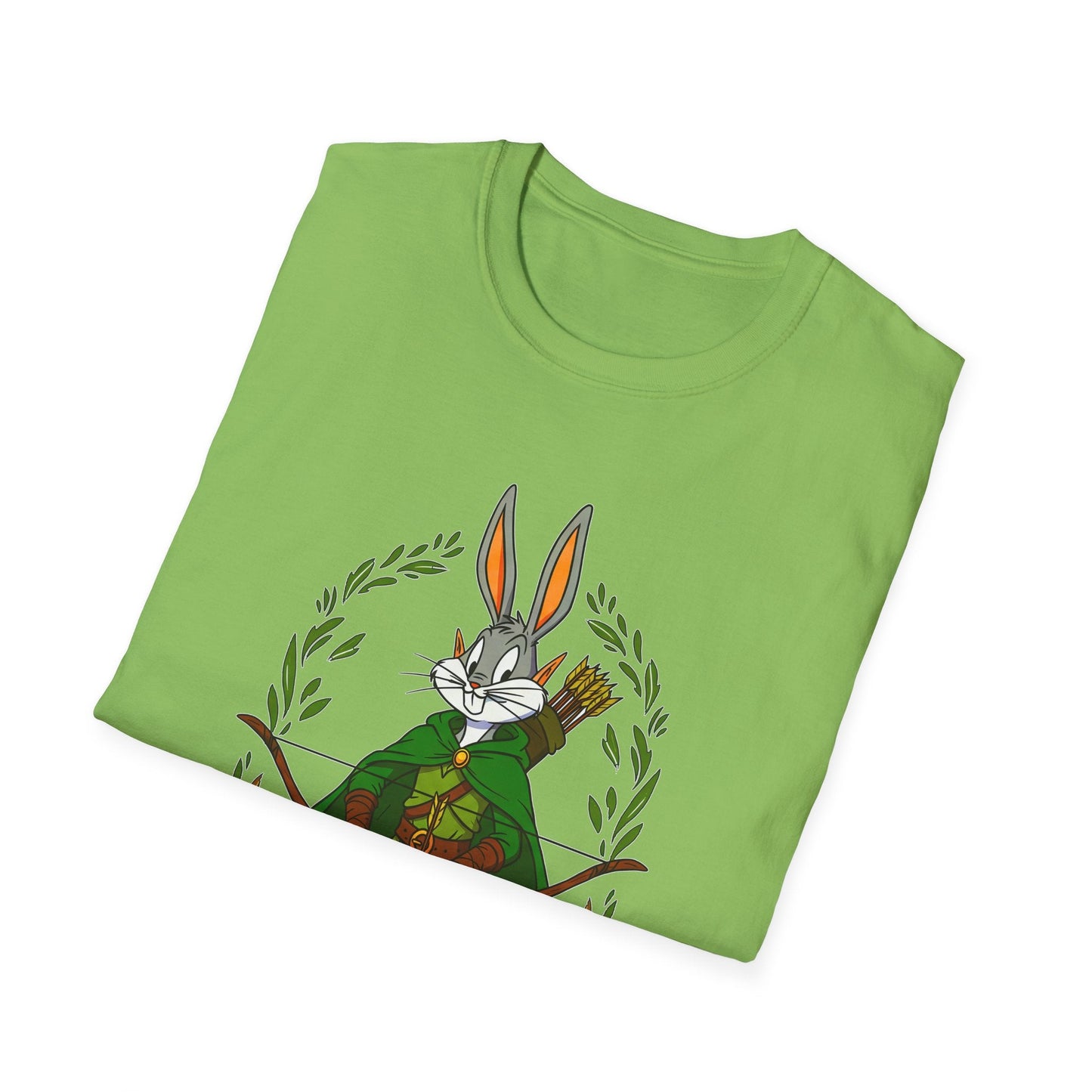 Cartoon Bunny Graphic Unisex Cotton Animal Animation Artwork Design Tee 46