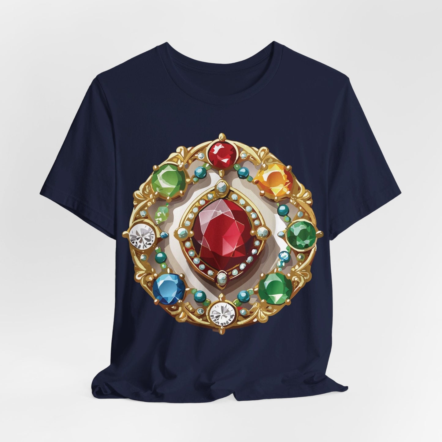 Jewelry Graphic Unisex 100 Cotton Vintage Treasure Art T-Shirt 41
