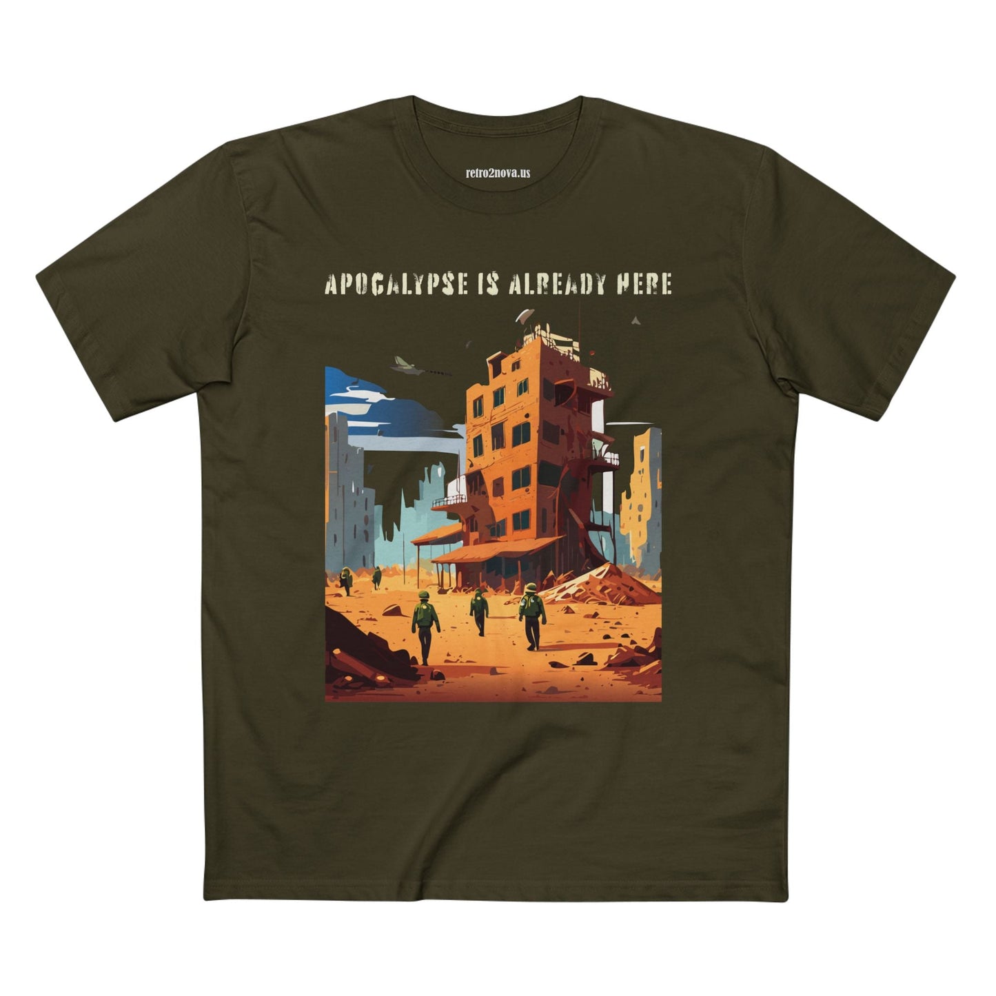 Cataclysm Doomsday Shirt Unisex Premium Cotton Tee With Original Art By Retro2Nova