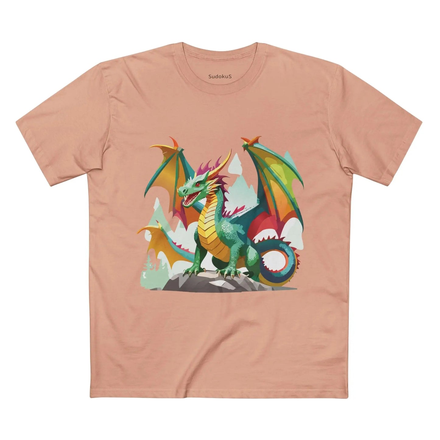 Dragon Graphic Unisex 100 Cotton Staple Tee 27