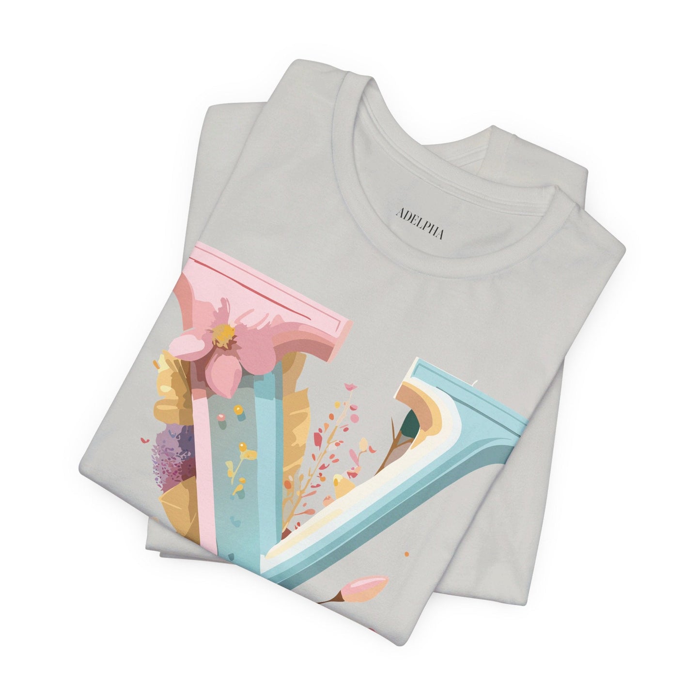 Letter Y Graphic Unisex Jersey Tee  Vintage Inspired Art Short Sleeve