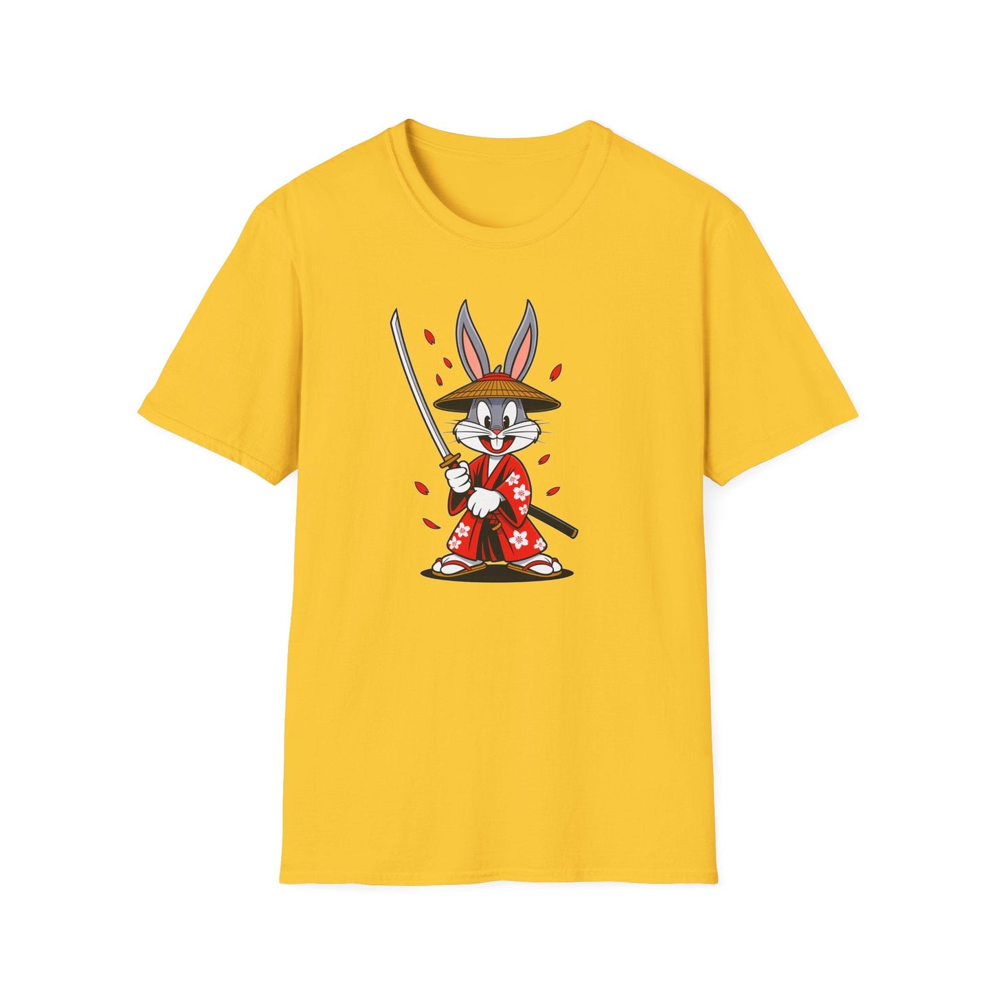 Bugs Bunny Graphic T Shirt Unisex Gildan Softstyle 64000 Cotton Tee Cartoon Animation Design