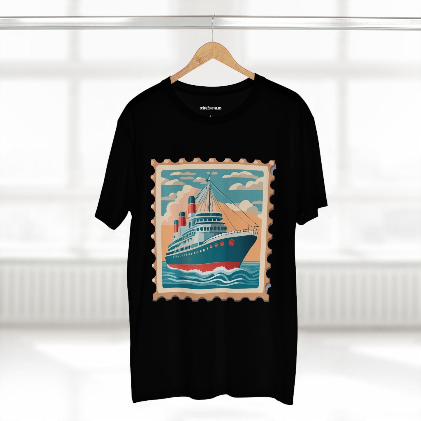 Stamp Shirt Postage Stamp Tee PS43 Unisex Premium Cotton Art Tee Retro2Nova Classic Art Collection