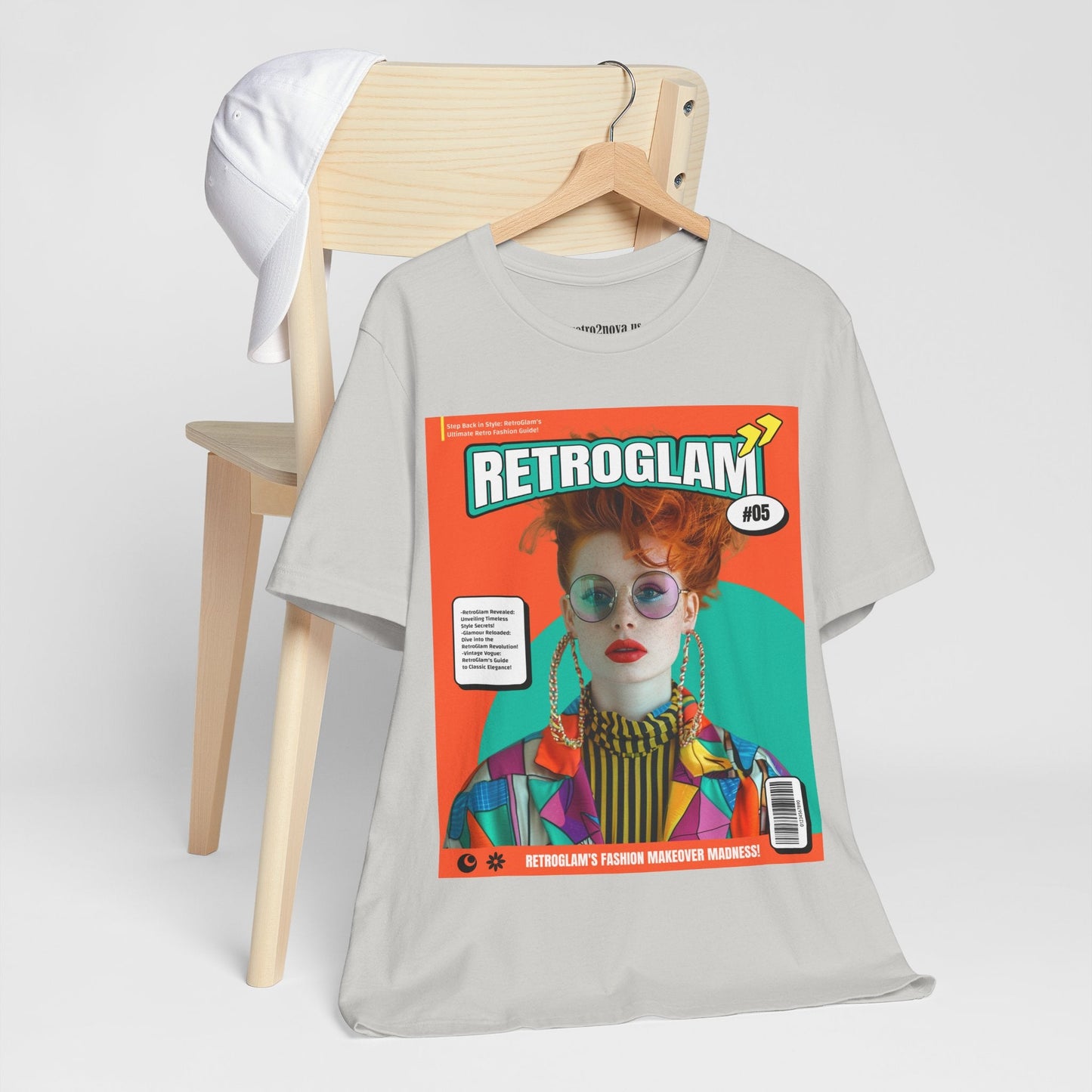 Magazine Cover Shirt Unisex Short Sleeve Tee Lightweight Breathable Fabric
