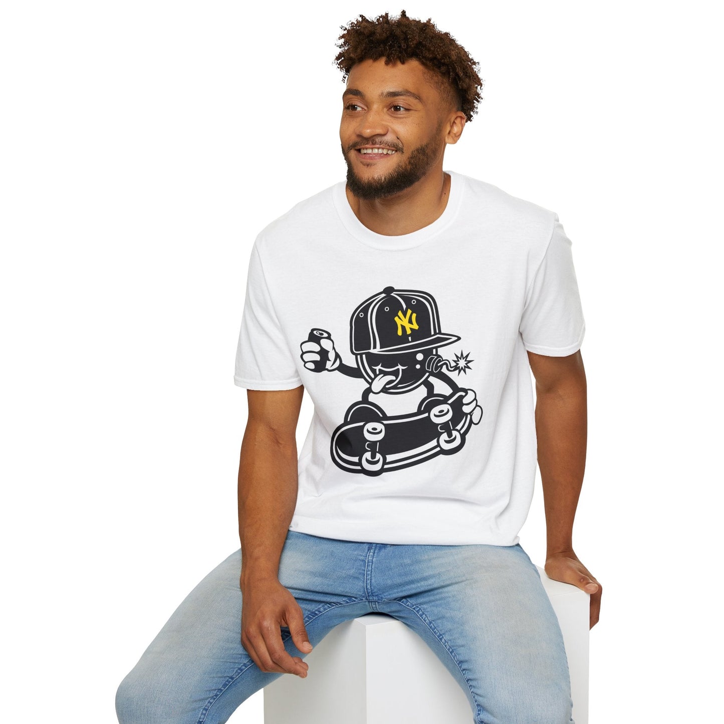 Cartoon T Shirt Animation Tee Funny Unisex Gildan Softstyle 64000 Cotton Breathable Lightweight Tee