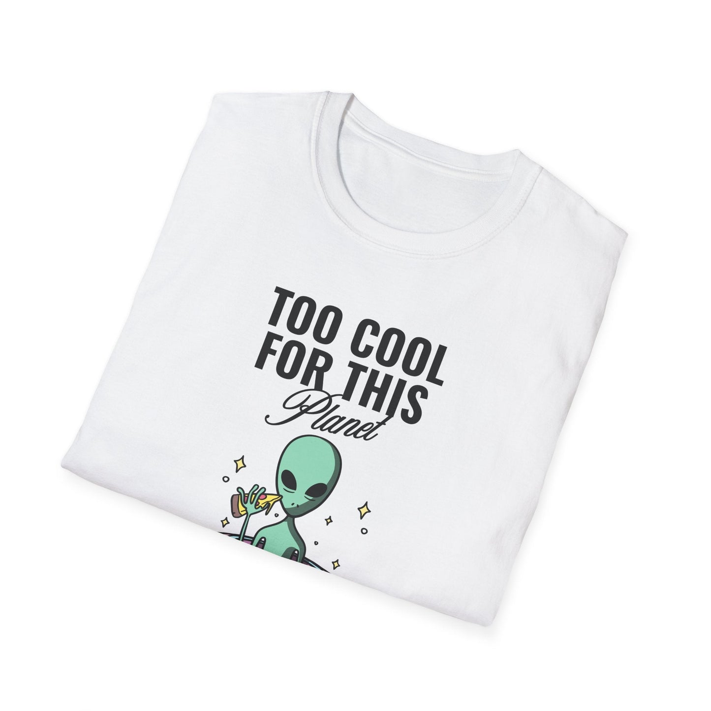 Alien UFO TShirt  Too Cool For This Planet Graphic Tee