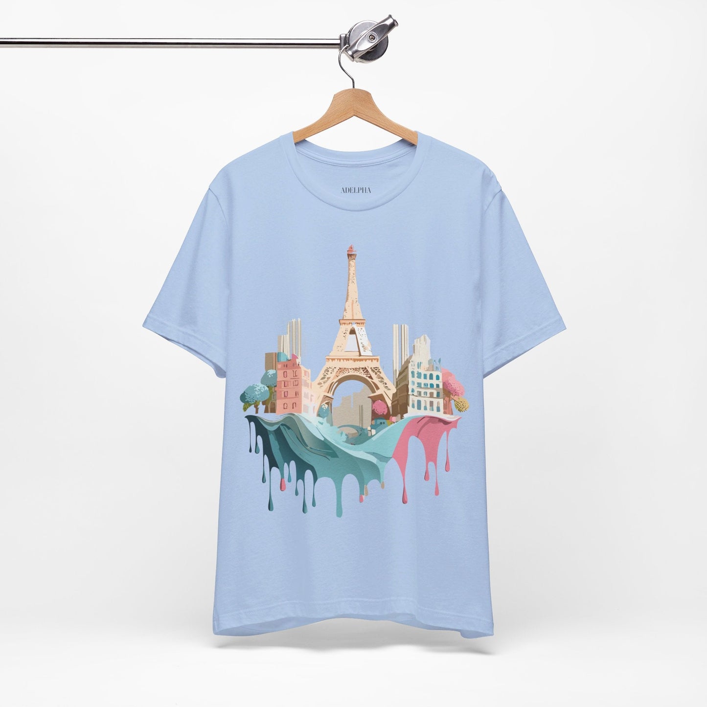 Paris Tourist Shirt Unisex Graphic Tee With Vintage Inspired Artwork Adelpha Art Design