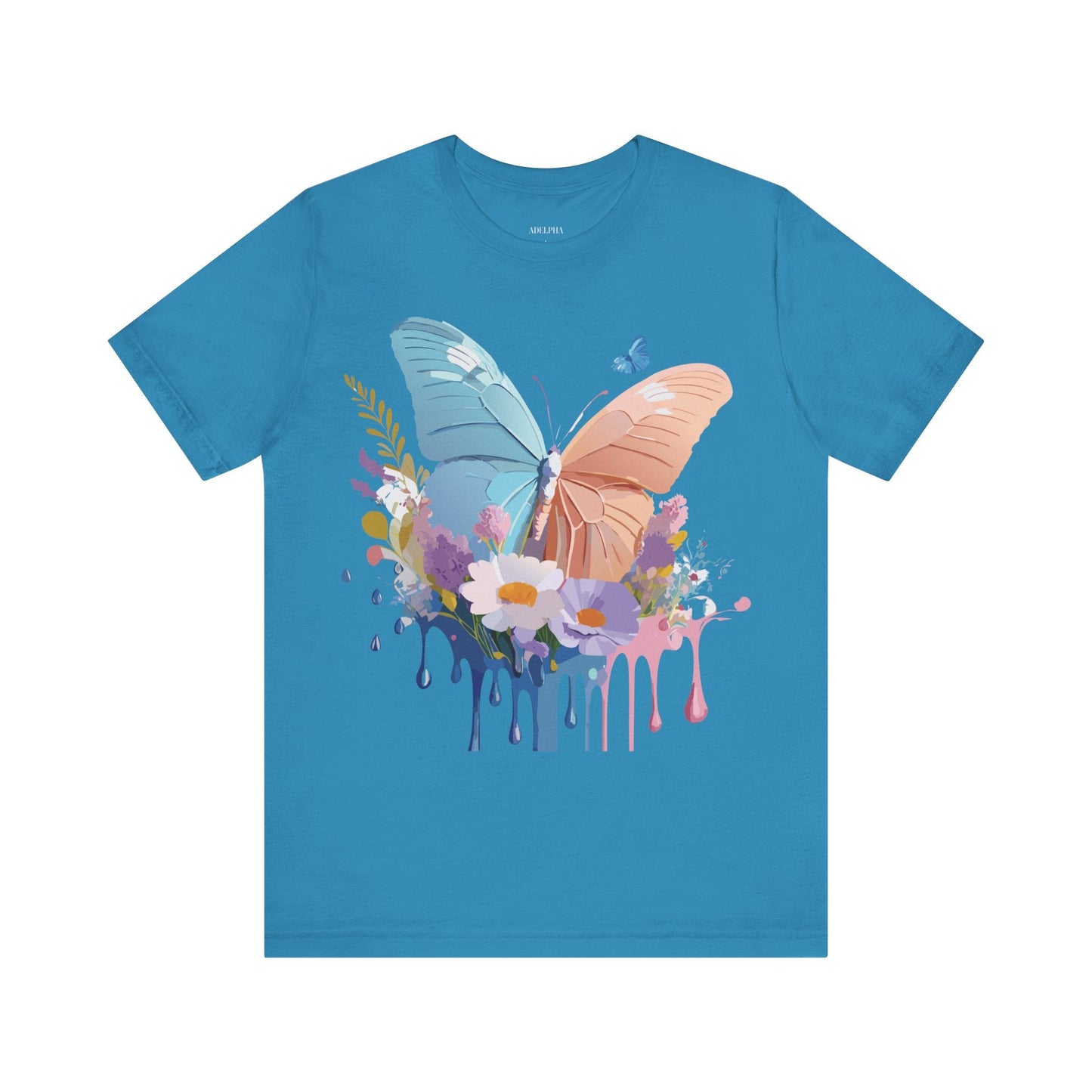Butterfly Graphic Tee Adelpha Unisex Short Sleeve Art Design