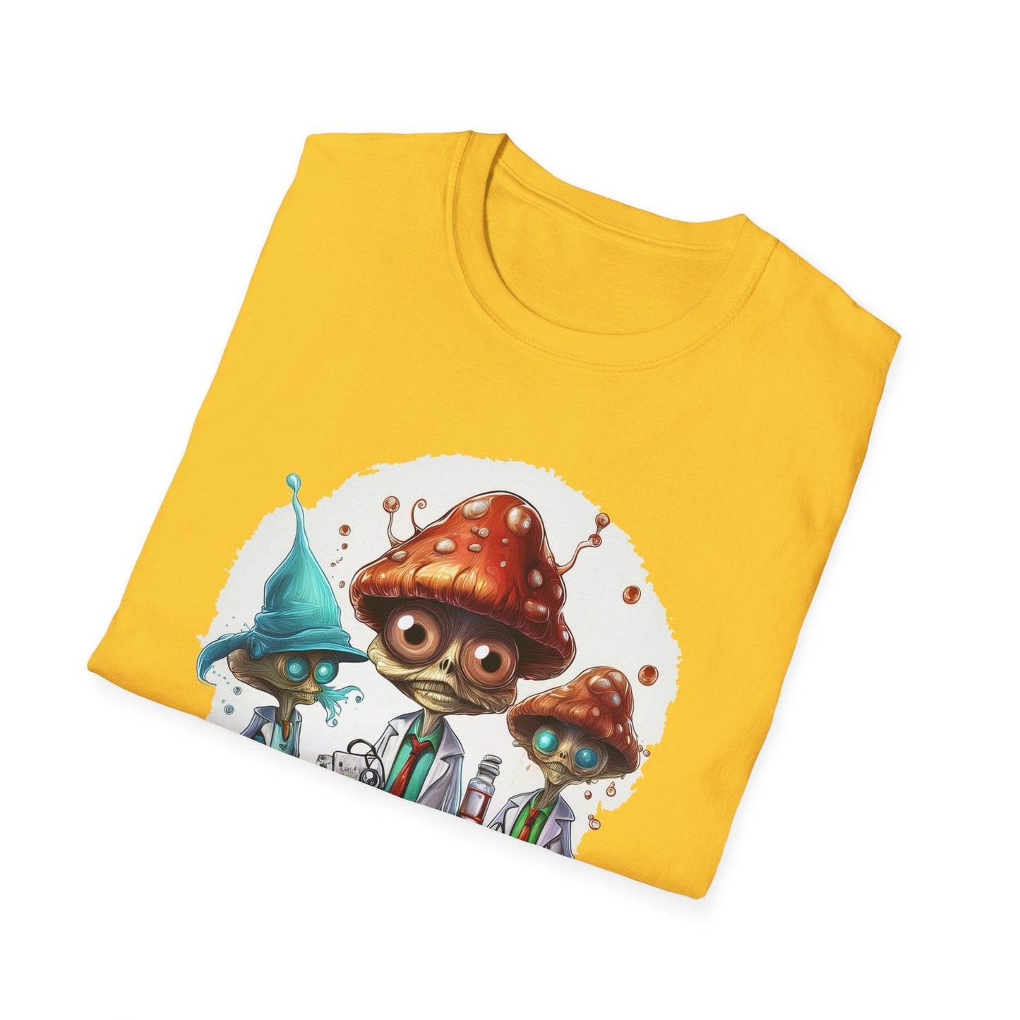 Mashroom Tee Shirt Unisex Funny Mashroom Design Cotton Tee Gildan Softstyle 64000