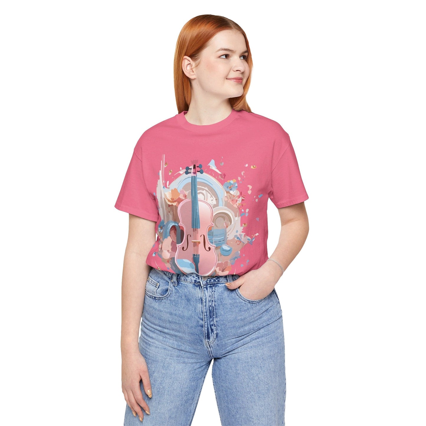Music Graphic Tee Unisex Jersey Short Sleeve By Adelpha Vintage Inspired Artwork