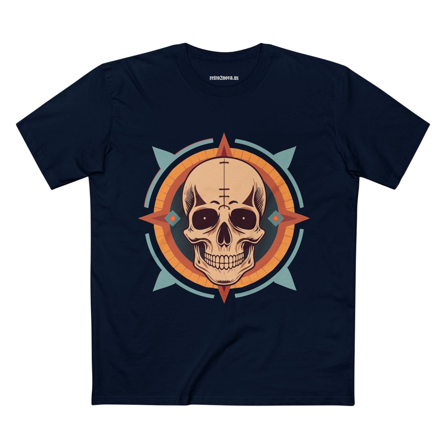 Skull Shirt Unisex Premium Cotton Tee With Original Art Design From Retro2Nova Collection